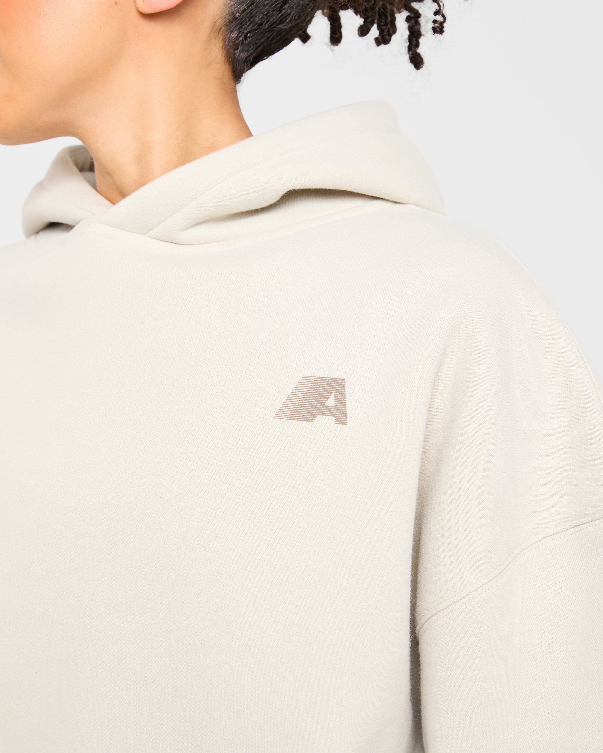 Image 5 from Retro Athletics Oversized Hoodie - Sand
