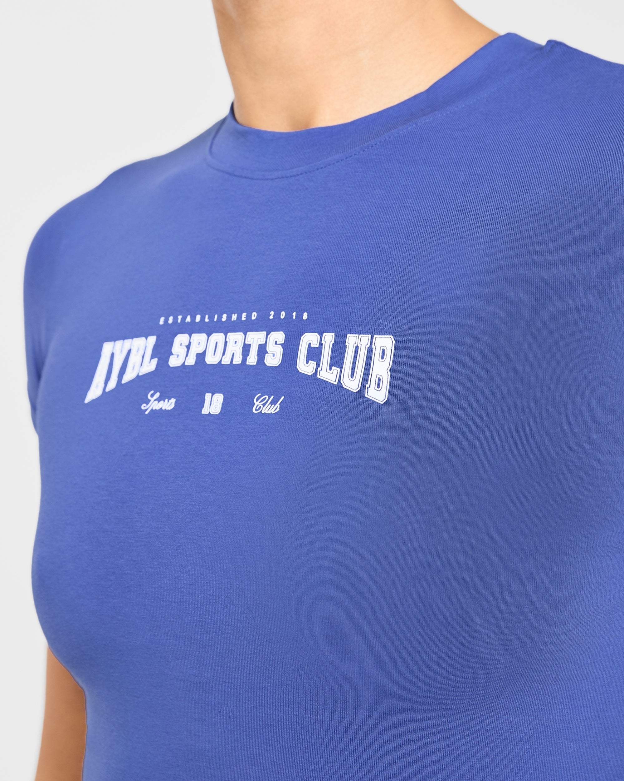 Image 6 from Sports Club Varsity Baby Tee - Cobalt