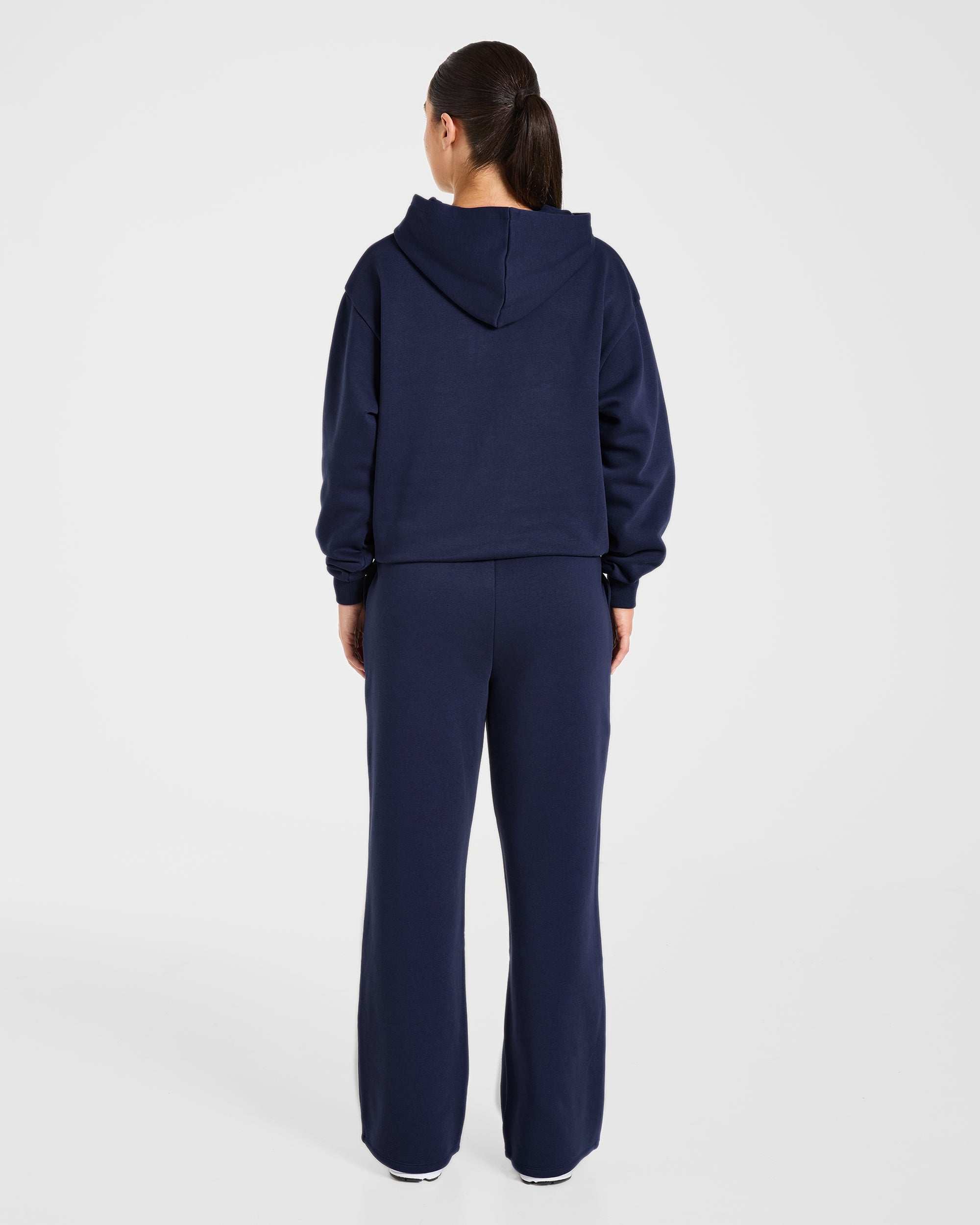 Lifestyle Oversized Straight Leg Joggers - Navy