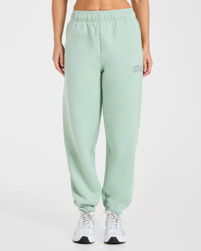 Varsity 2.0 Oversized Joggers - Sage Green