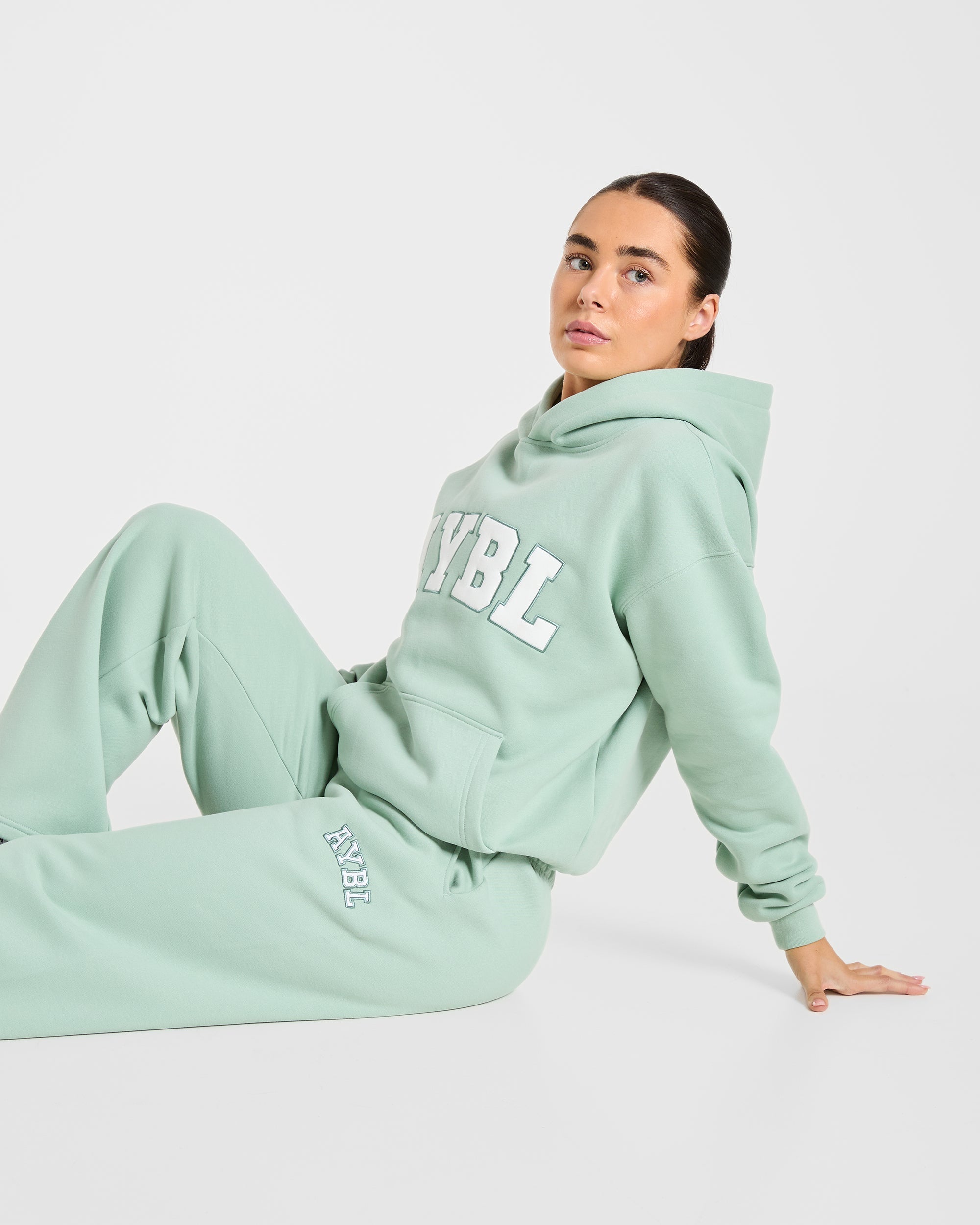 Varsity 2.0 Oversized Joggers - Sage Green