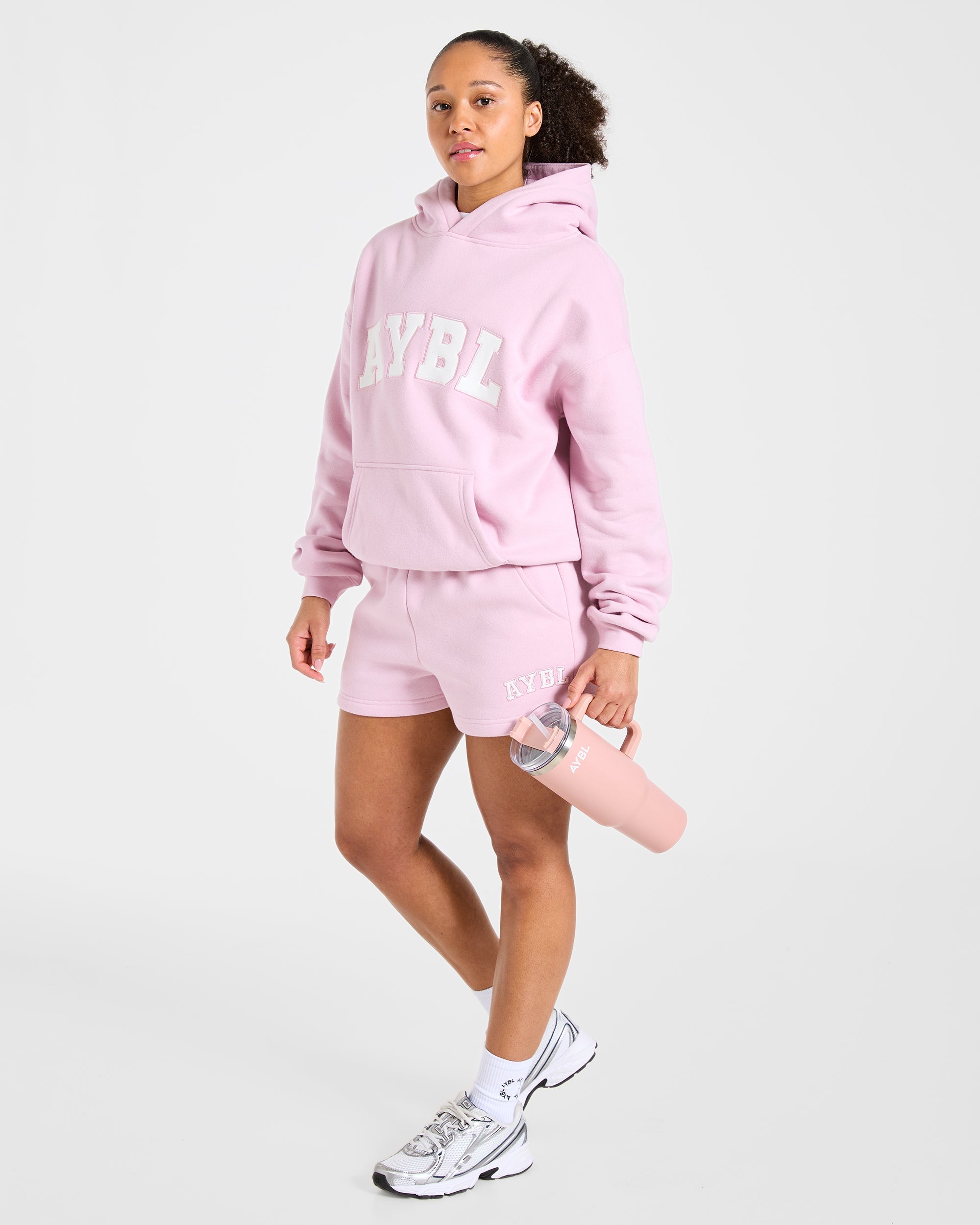 Varsity 2.0 Oversized Shorts - Iced Pink