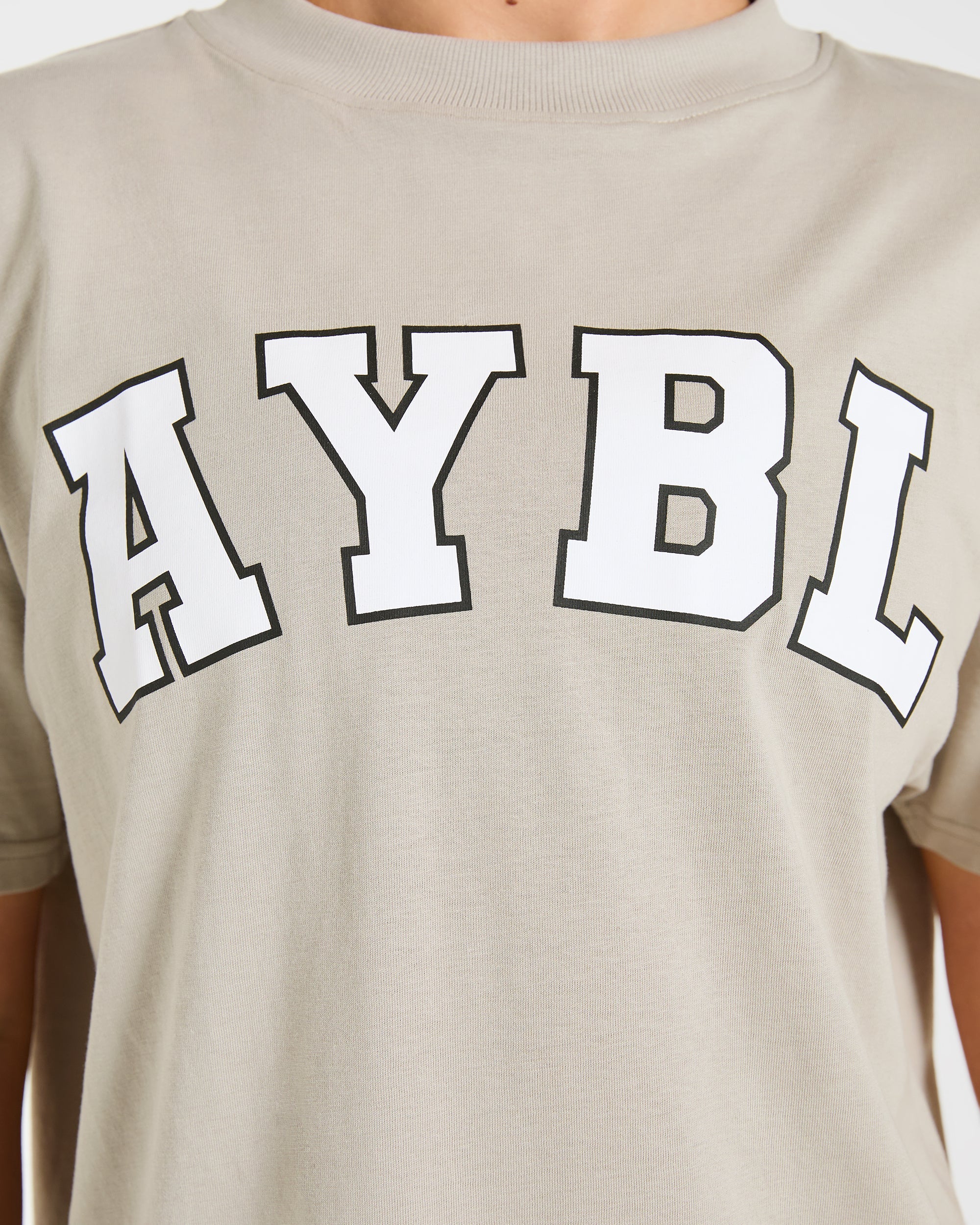 Varsity 2.0 Oversized T Shirt - Taupe