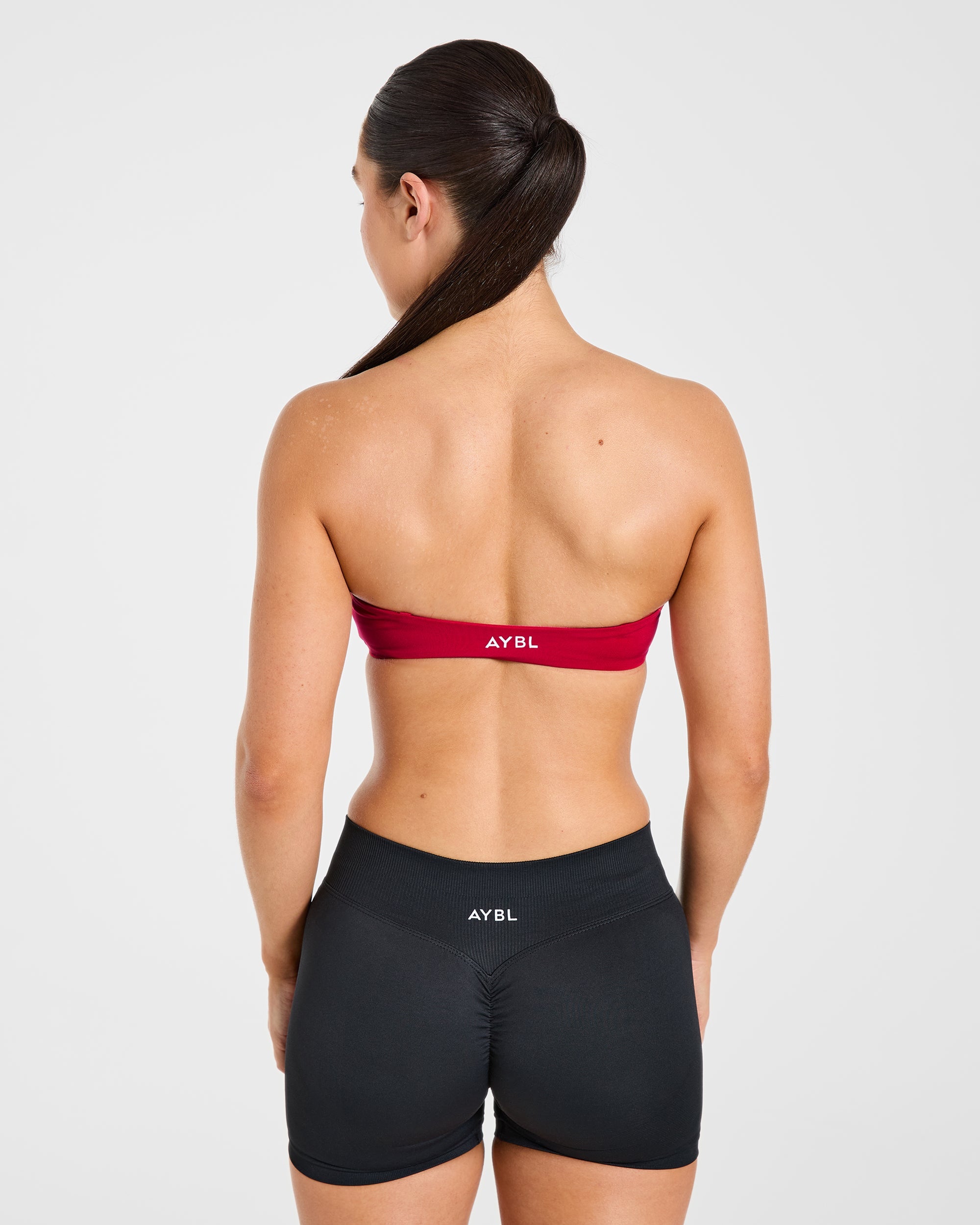 Essential Bandeau Sports Bra - Raspberry
