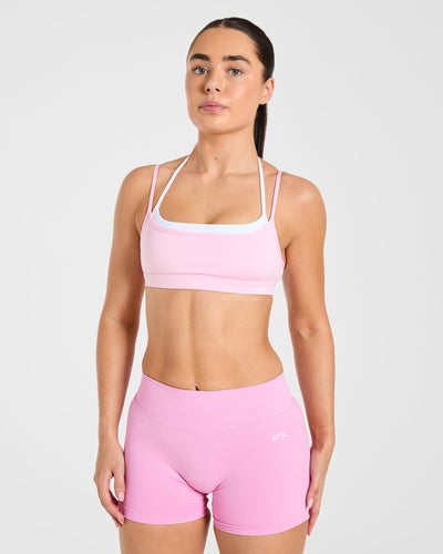 Essential Double Layer Sports Bra - Pink