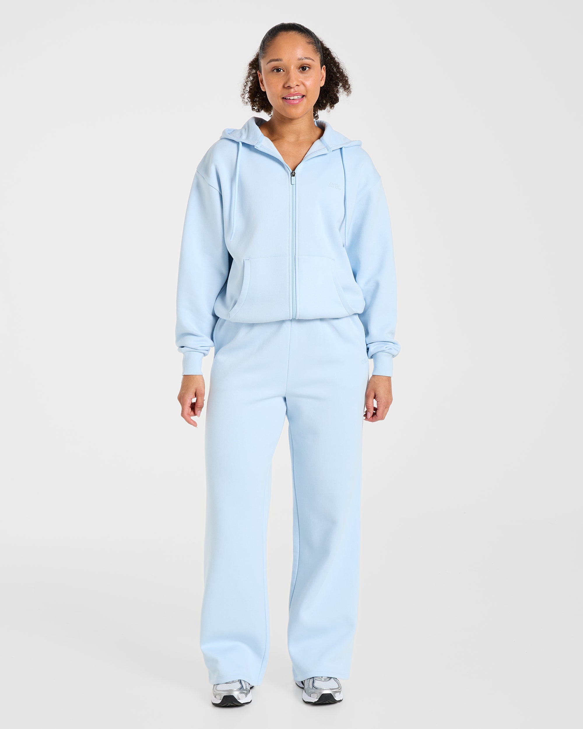 Lifestyle Oversized Straight Leg Joggers - Spring Blue