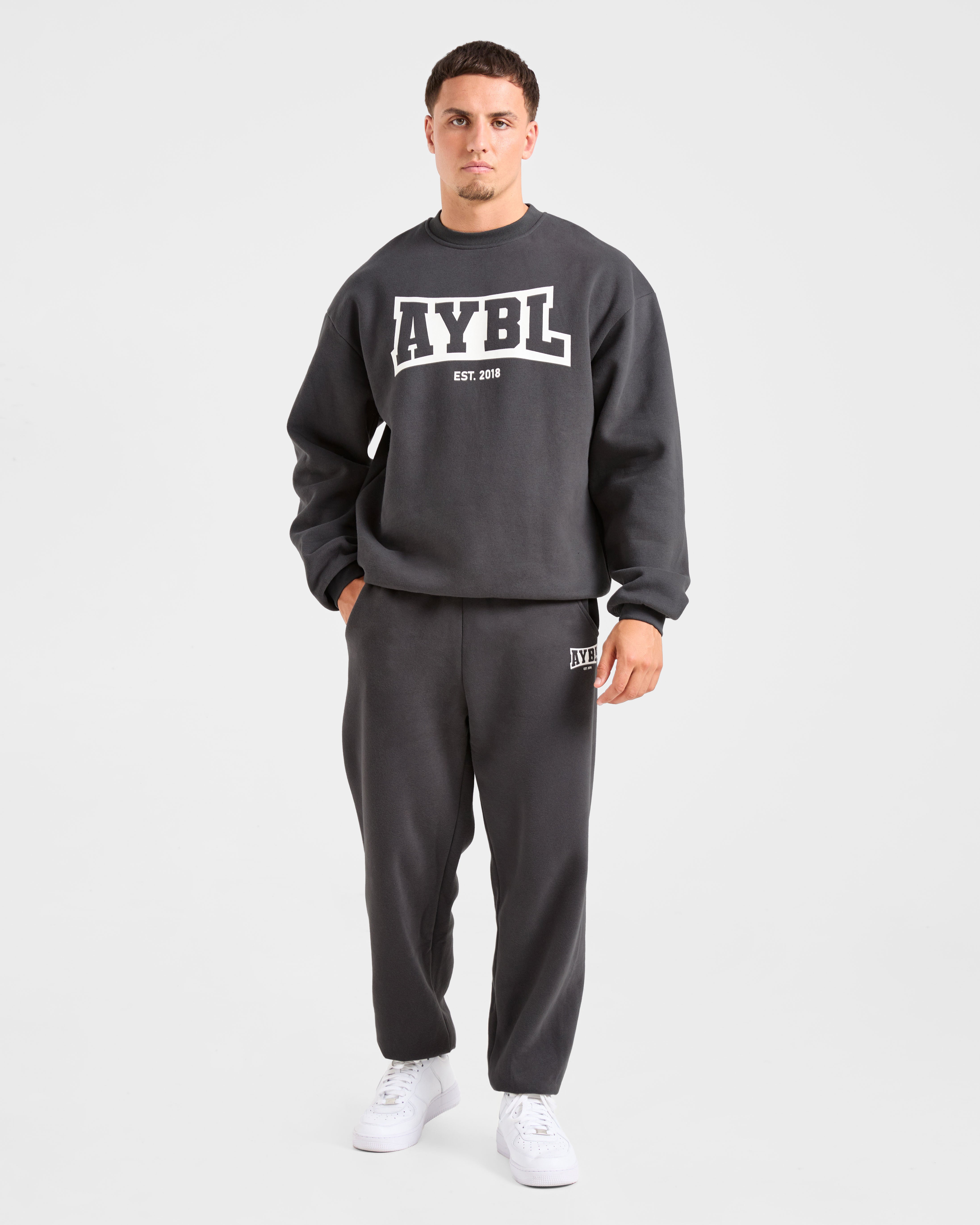 Academy Oversized Sweater - Charcoal