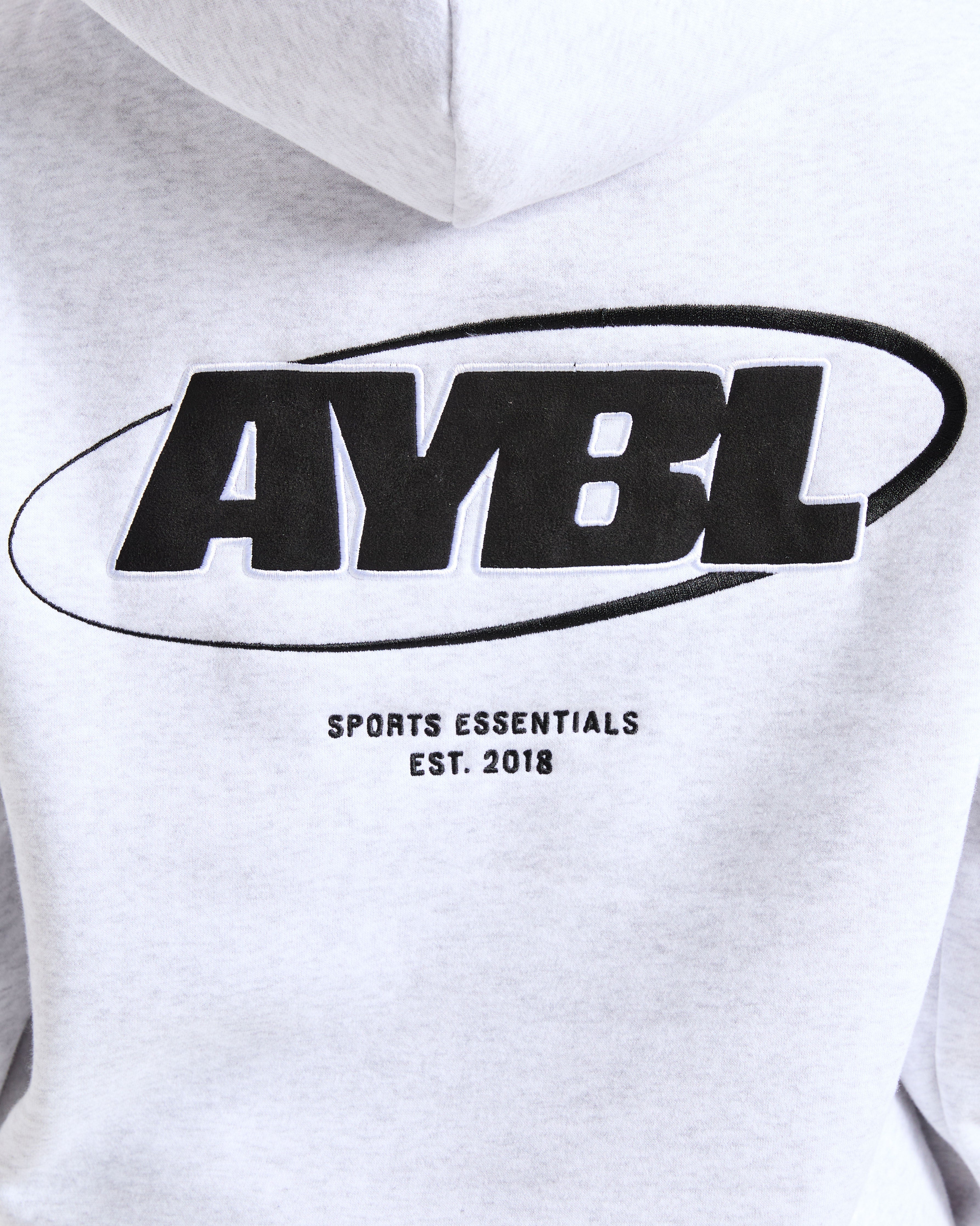 Sports Essentials Oversized Hoodie - Heather Grey/Black