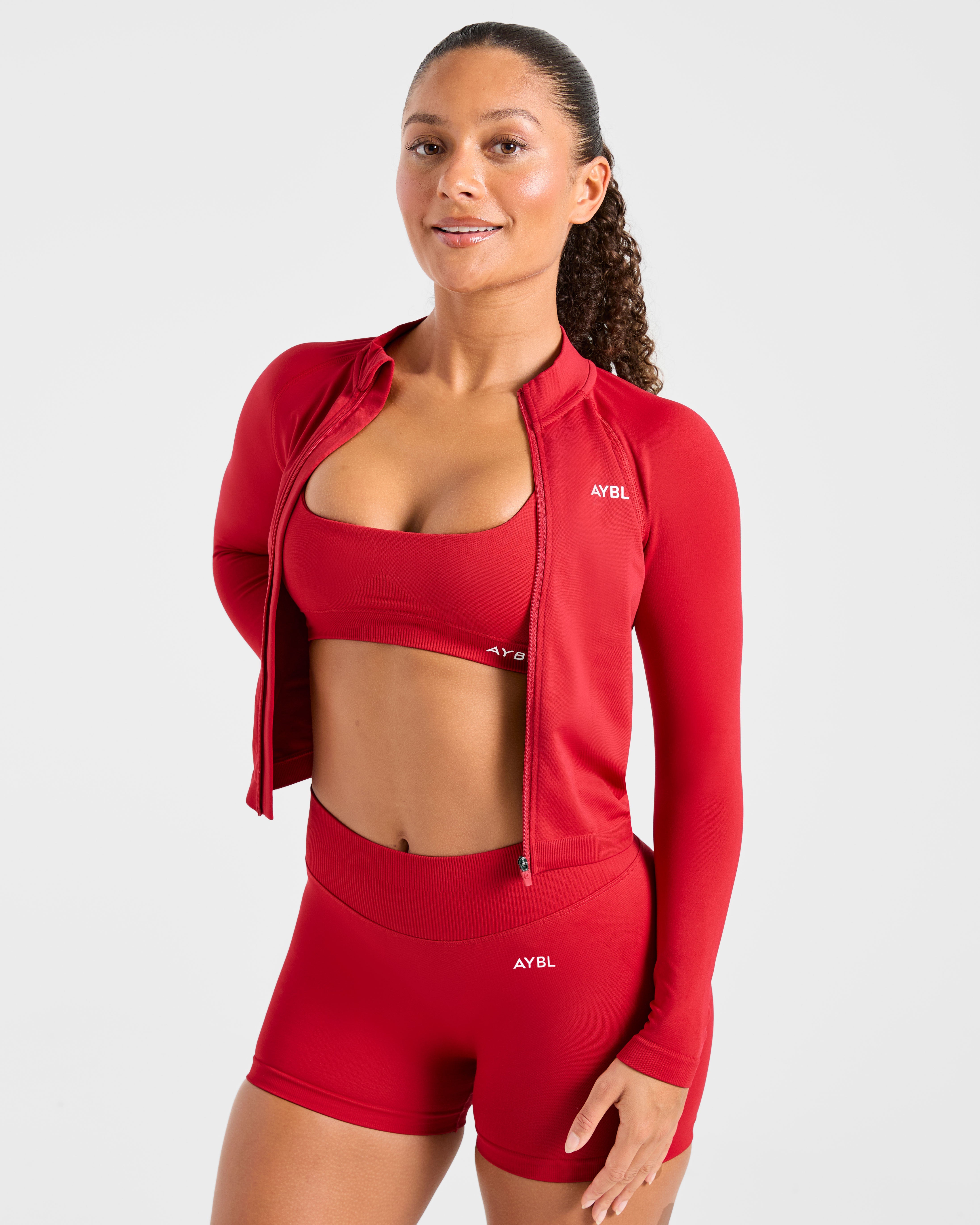 Enhance Seamless Jacket - Red