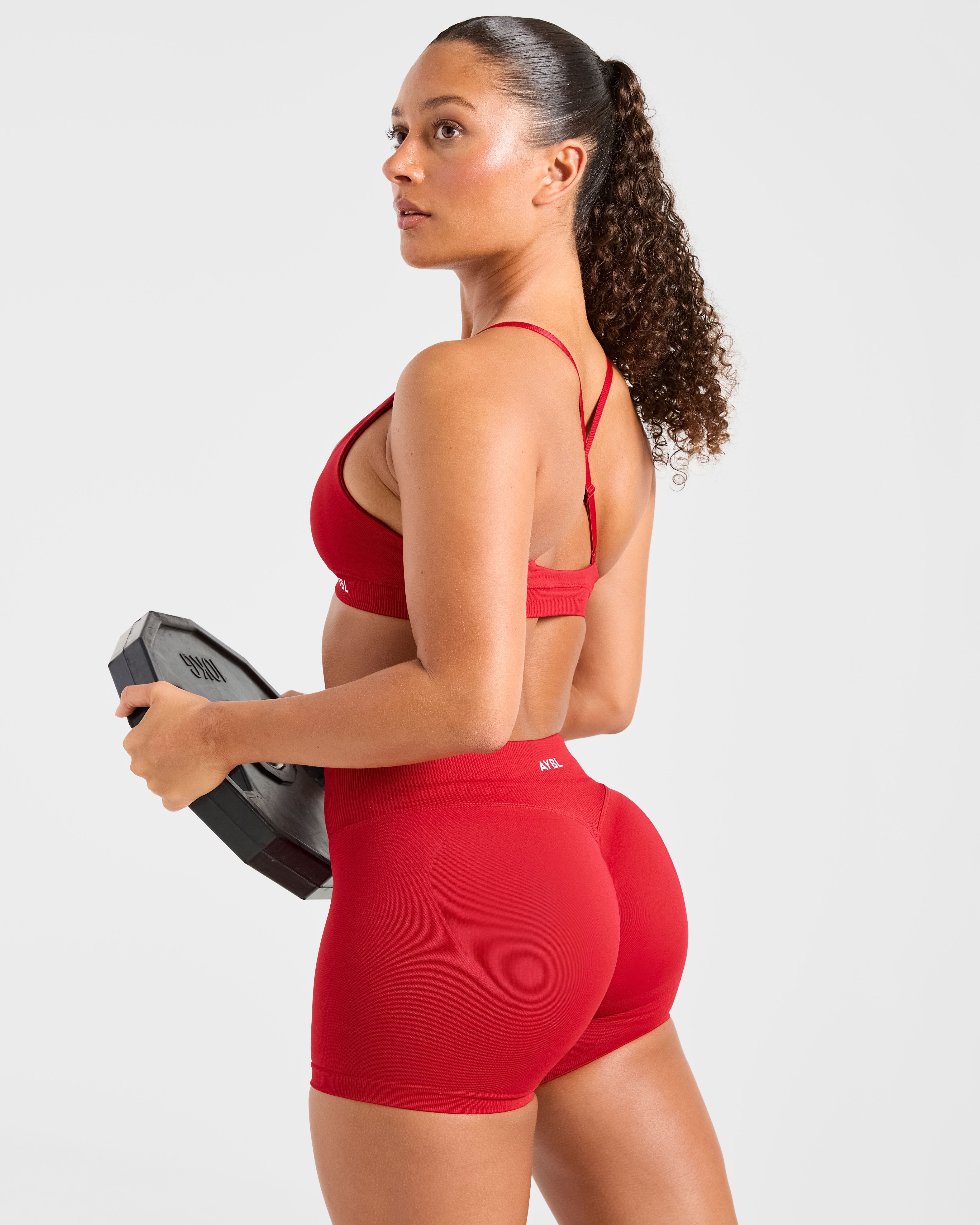 Enhance Seamless Sports Bra - Red