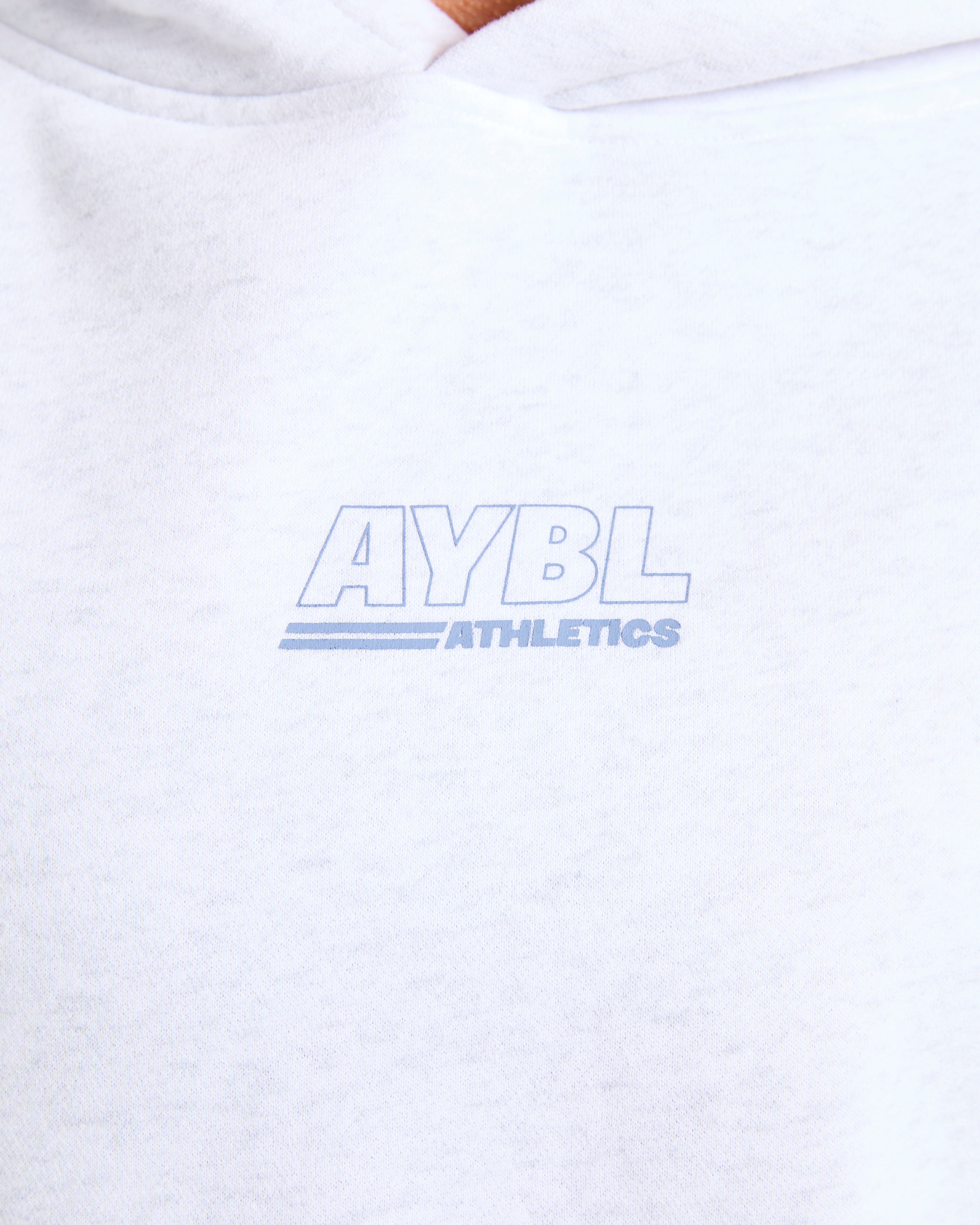 Athletics Track Oversized Hoodie - Heather Grey/Slate Blue