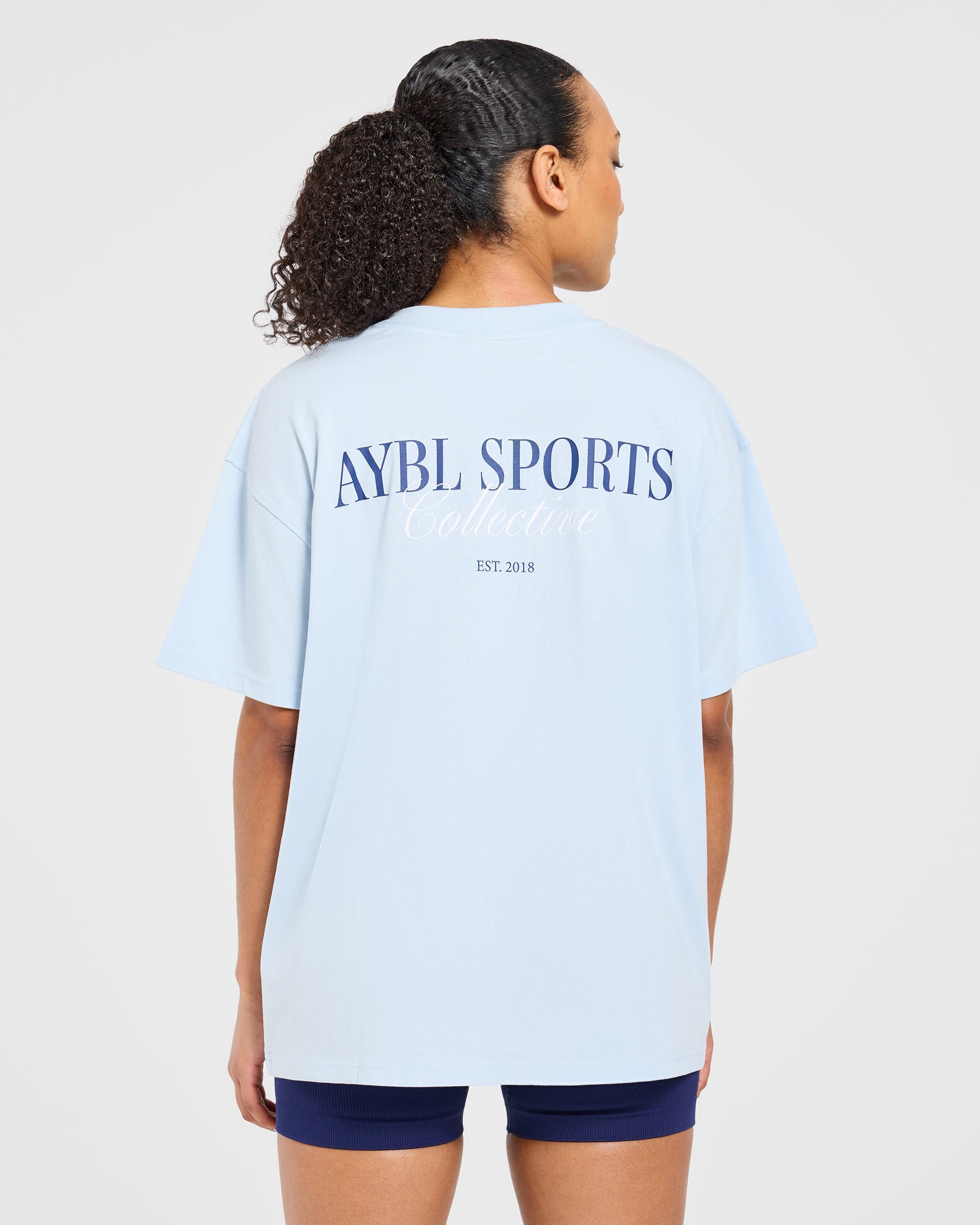Sports Collective Oversized T Shirt - Blue