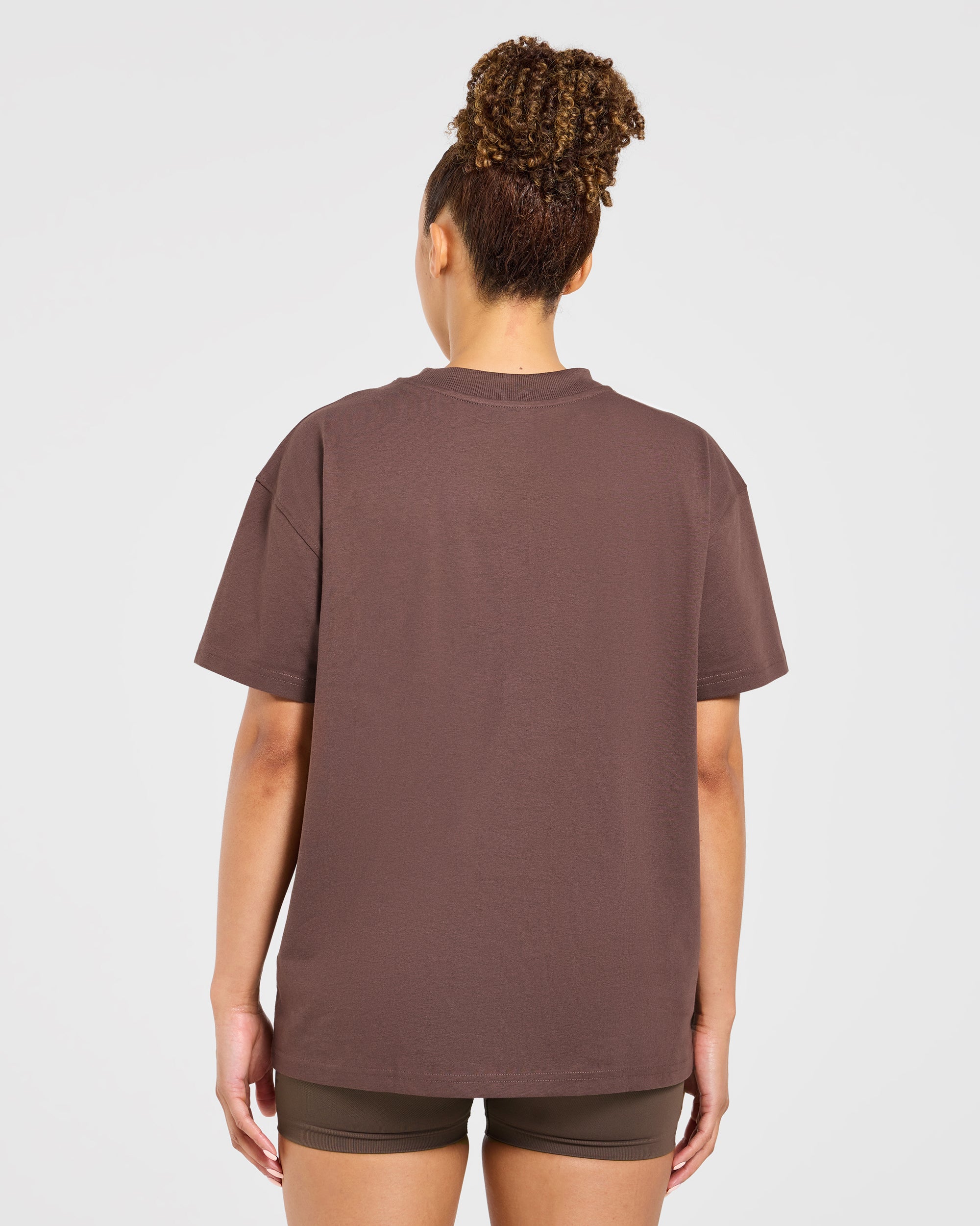 Varsity 2.0 Oversized T Shirt - Brown