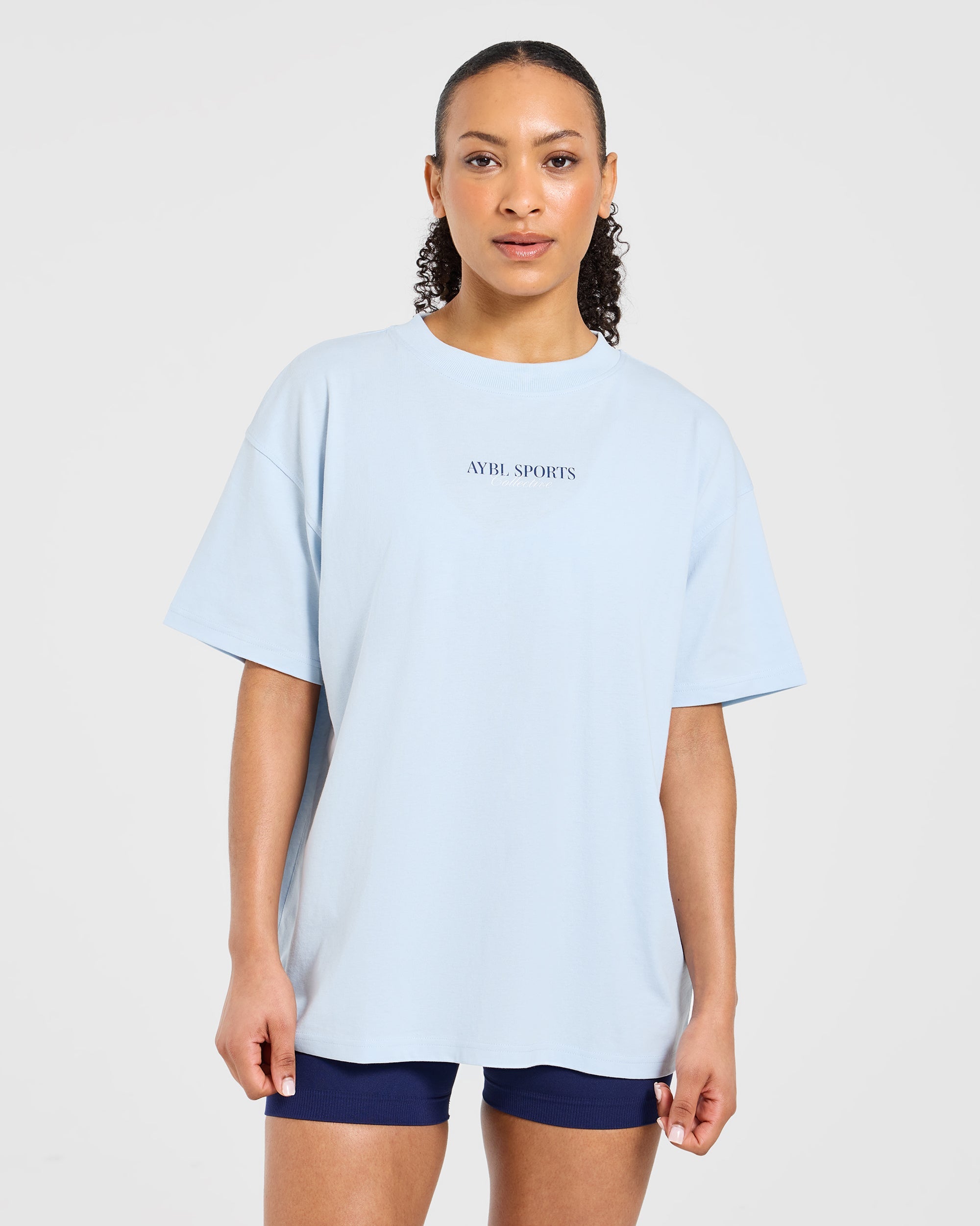 Sports Collective Oversized T Shirt - Blue