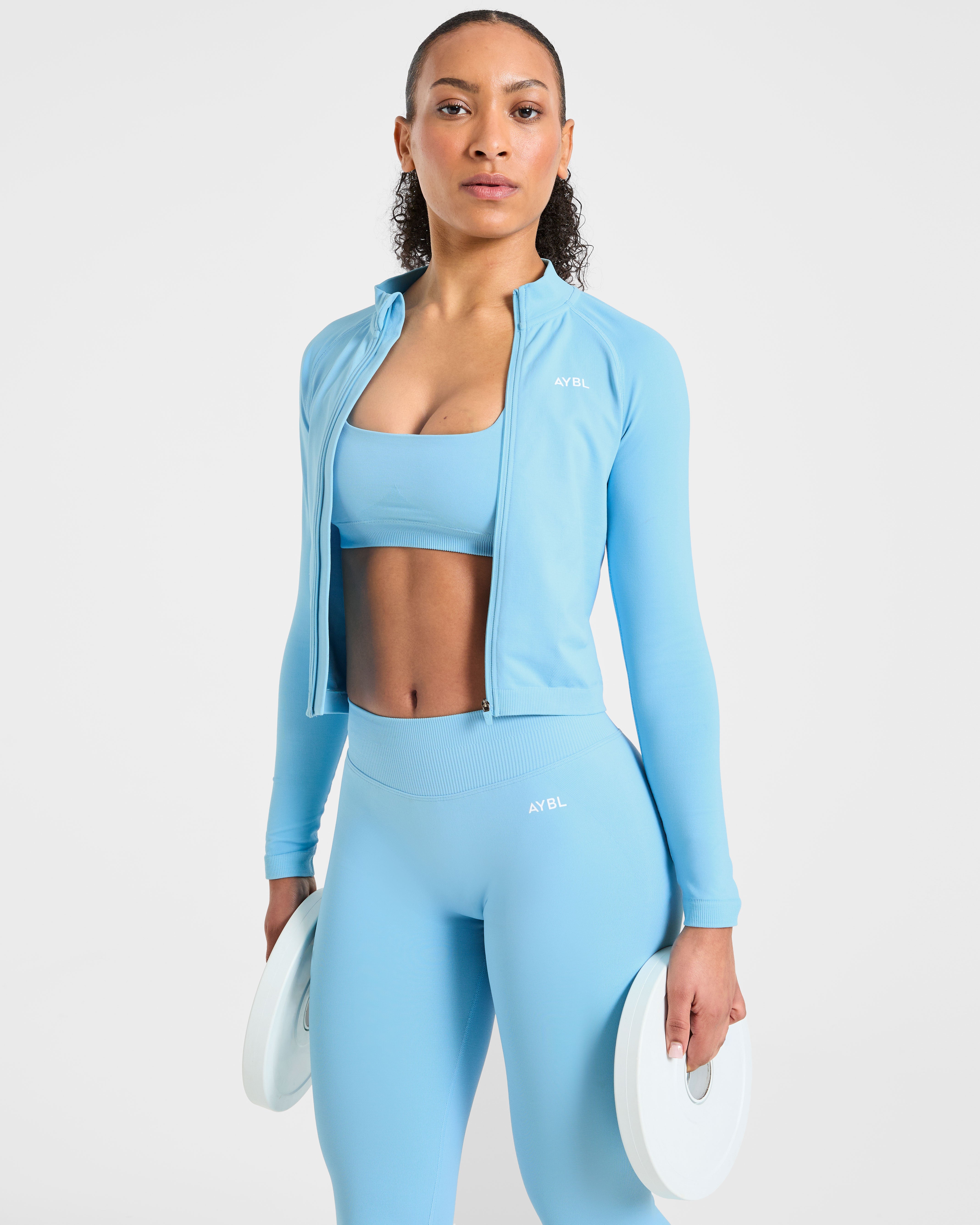Enhance Seamless Jacket - Powder Blue