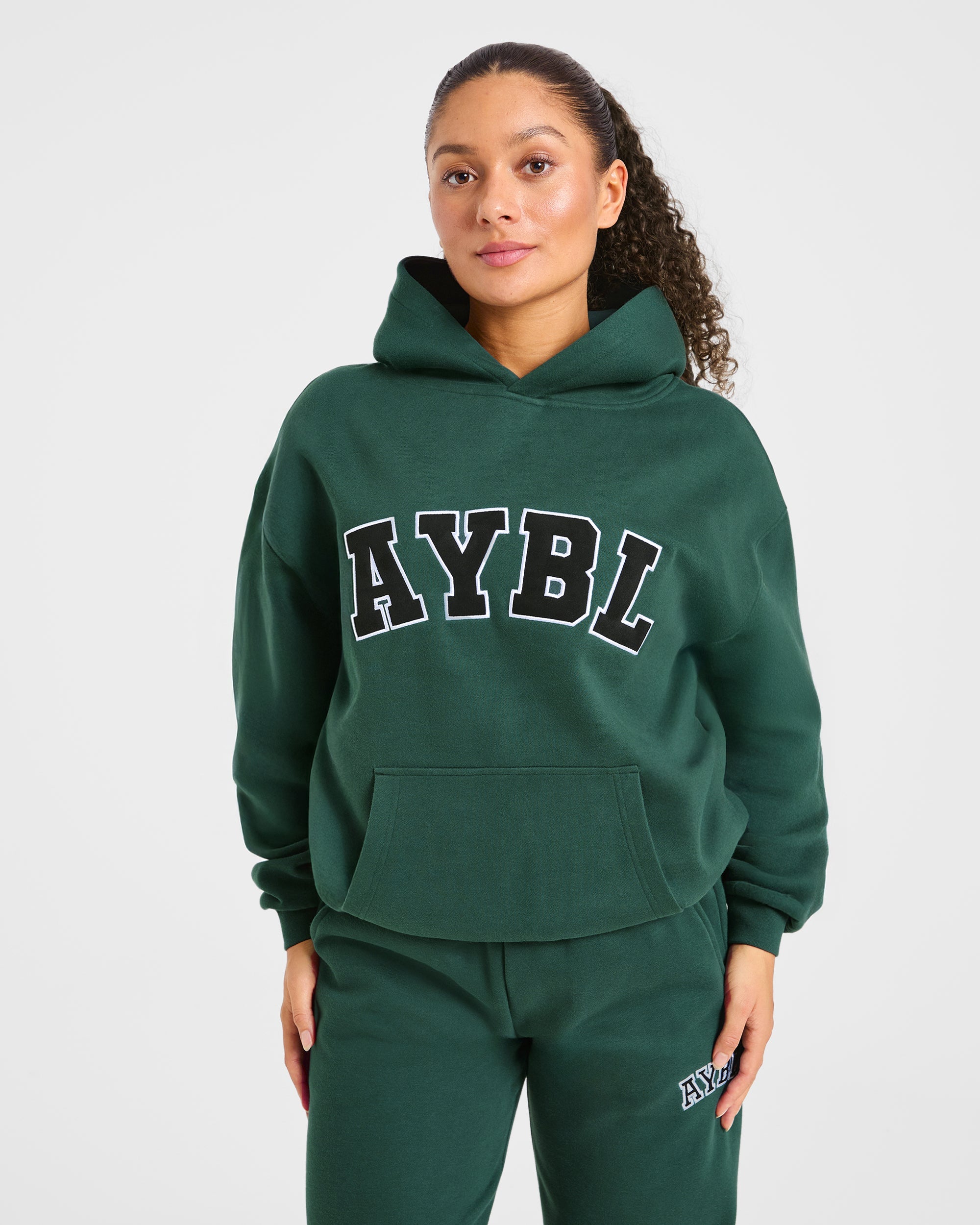 Varsity 2.0 Oversized Hoodie - Muted Olive