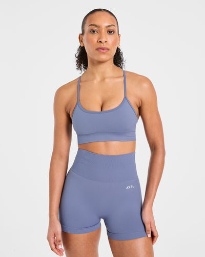 Empower Seamless Sports Bra - Slate Blue