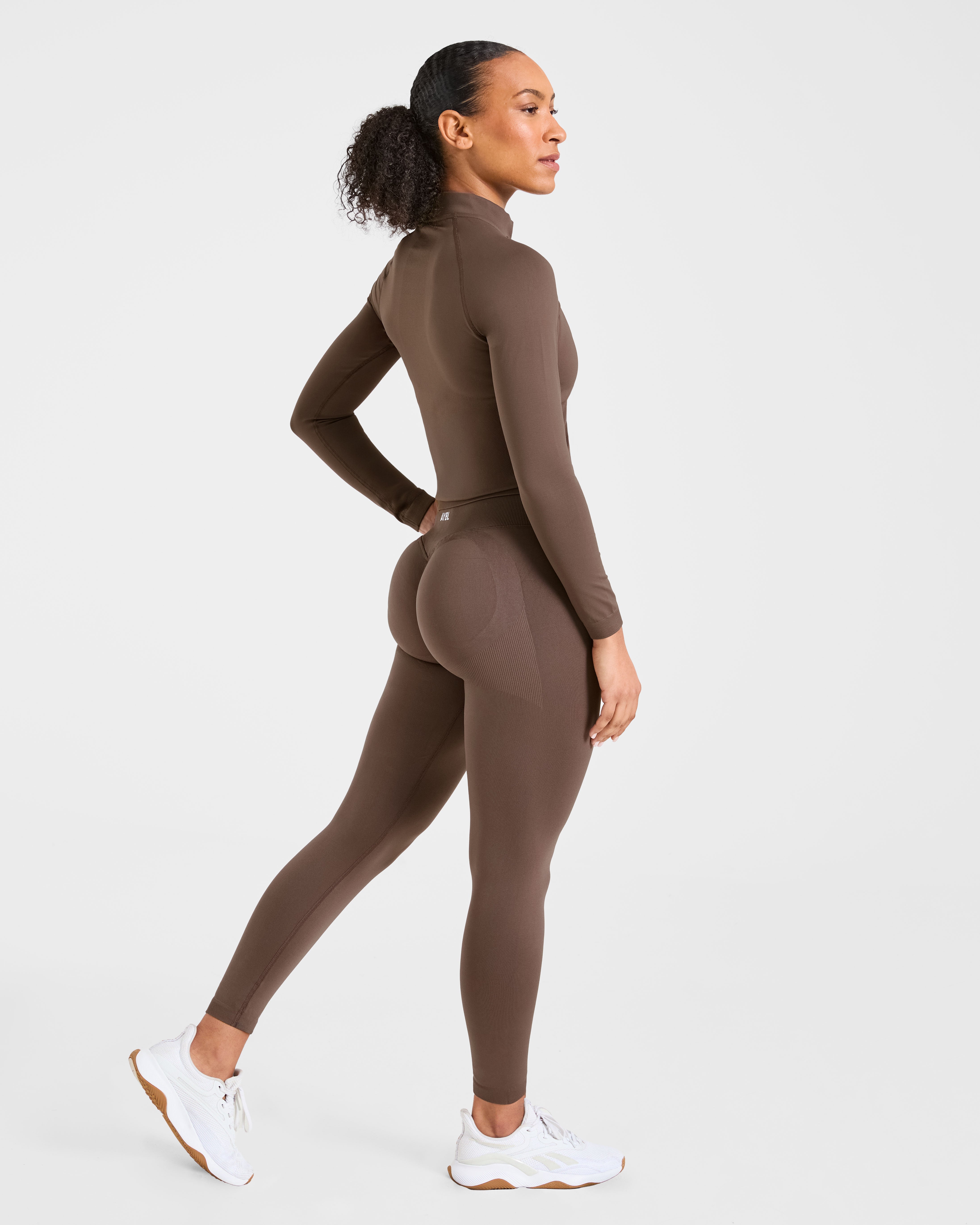 Enhance Seamless Jacket - Brown