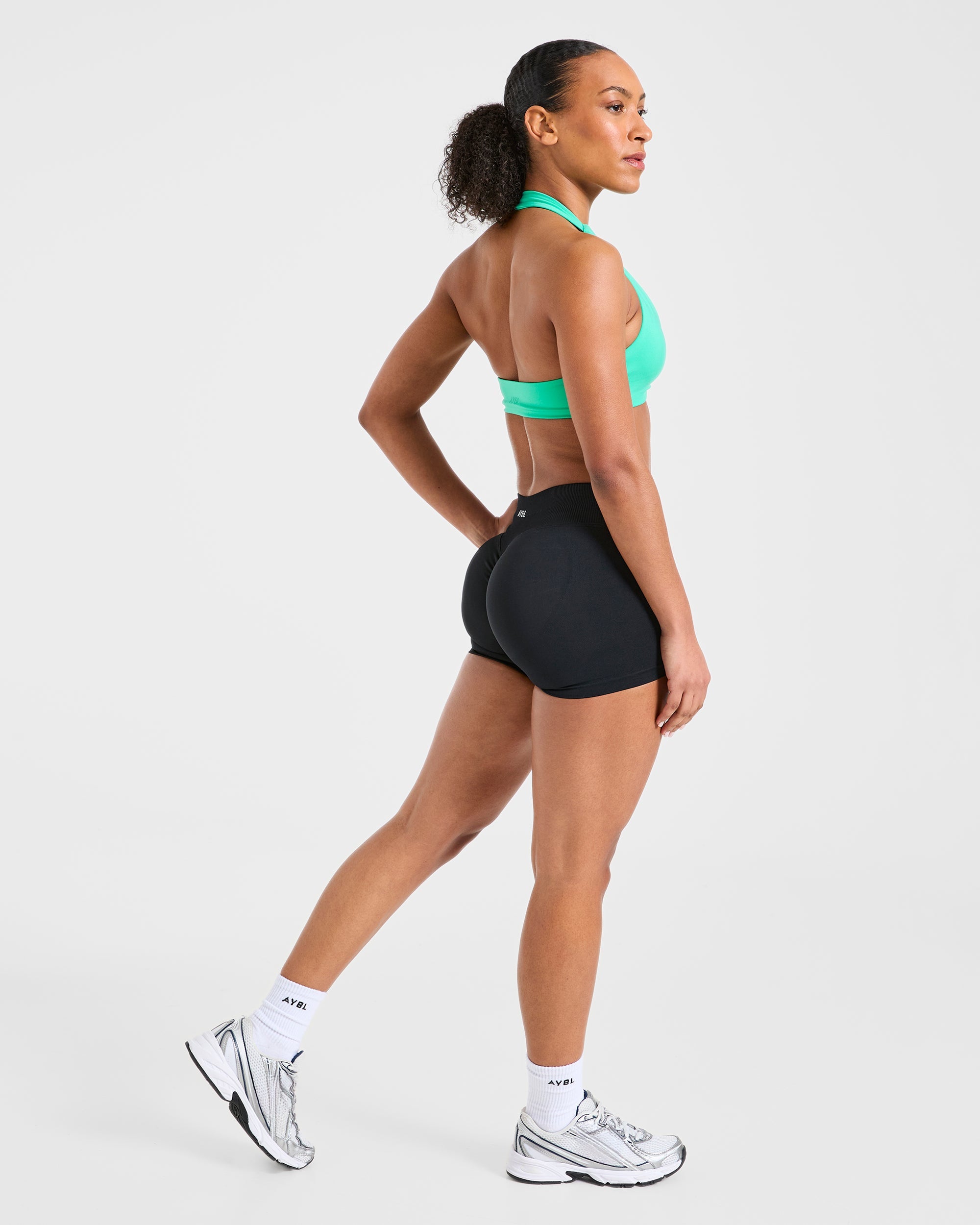Essential Halterneck Sports Bra - Mint Green