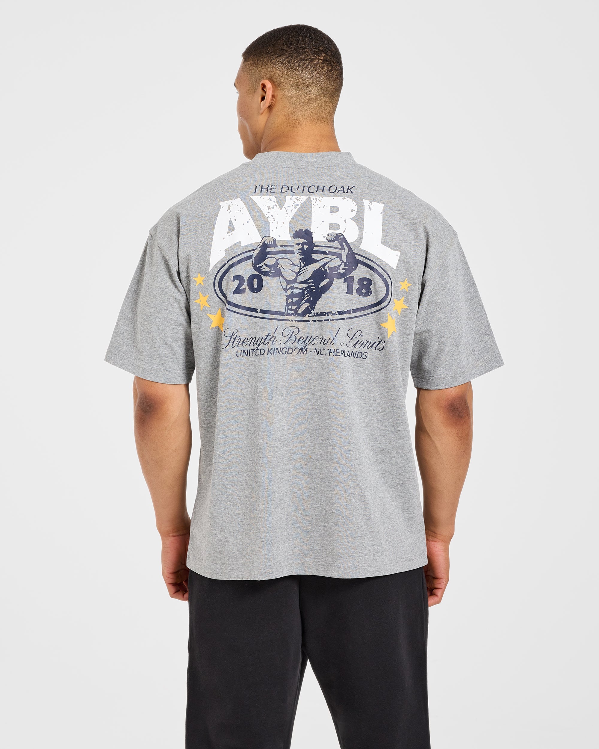 Wesley Vissers X Beyond Limits Oversized T Shirt - Grey Marl
