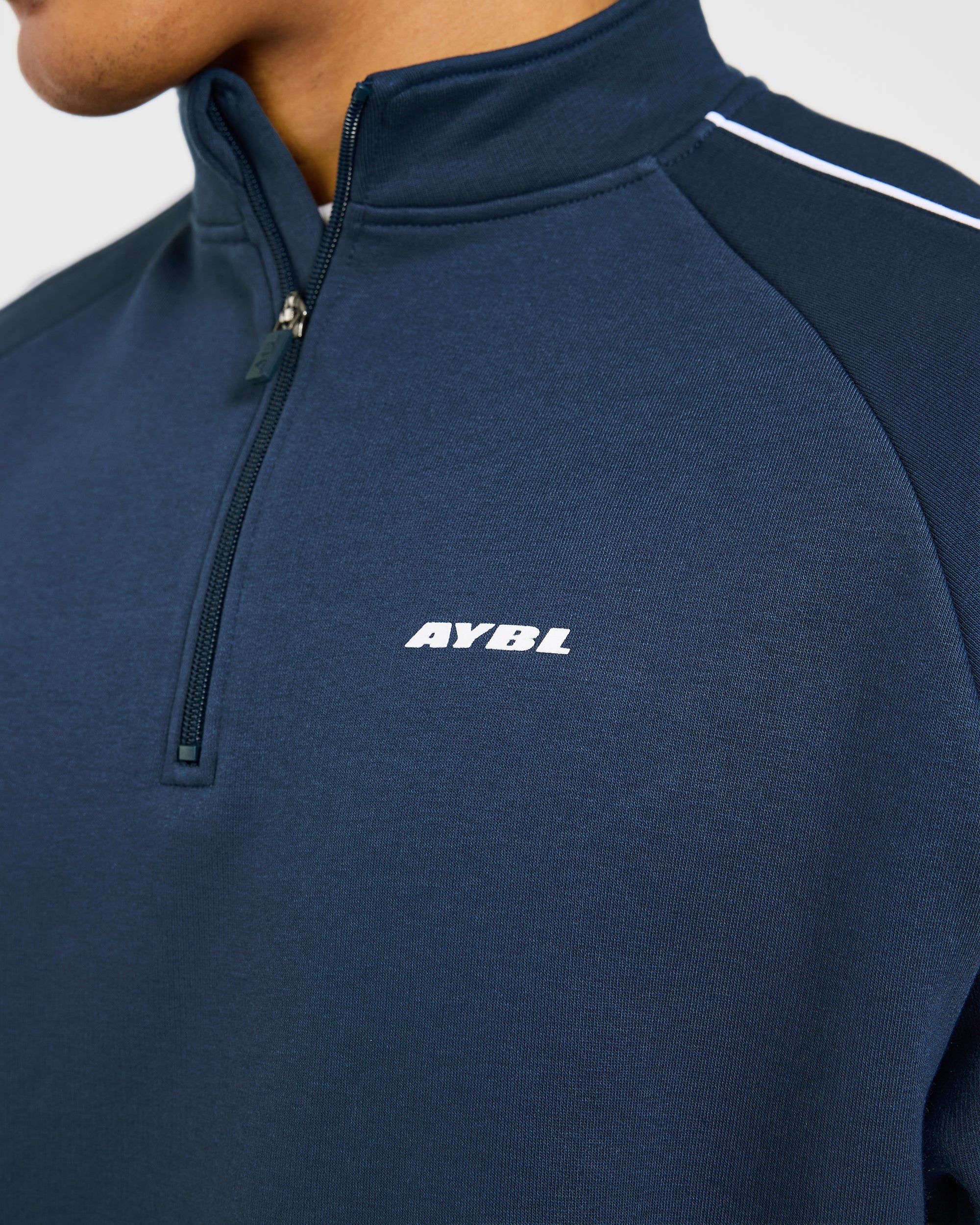 Restore Oversized 1/4 Zip Pullover - Navy Blue