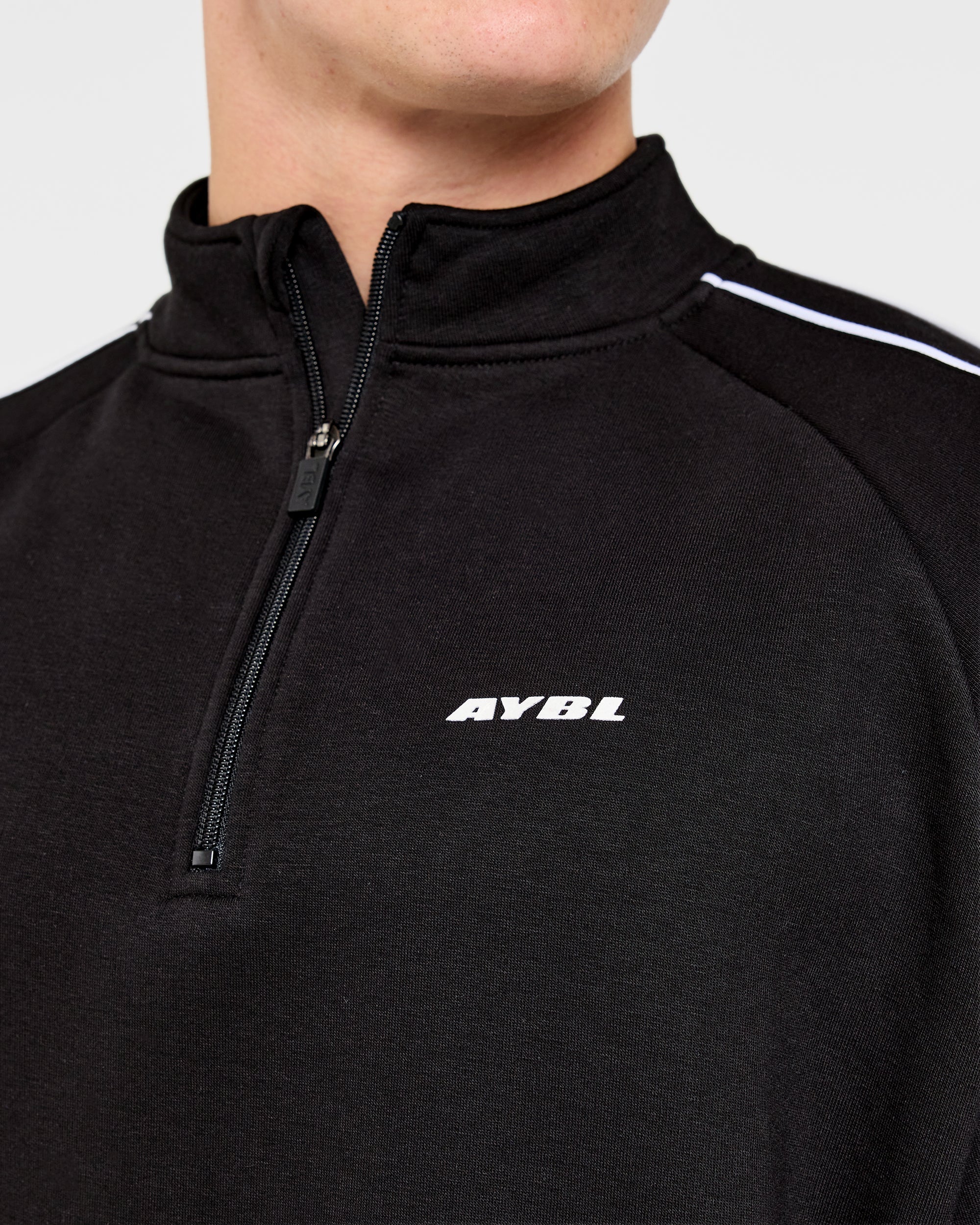 Restore Oversized 1/4 Zip Pullover - Black