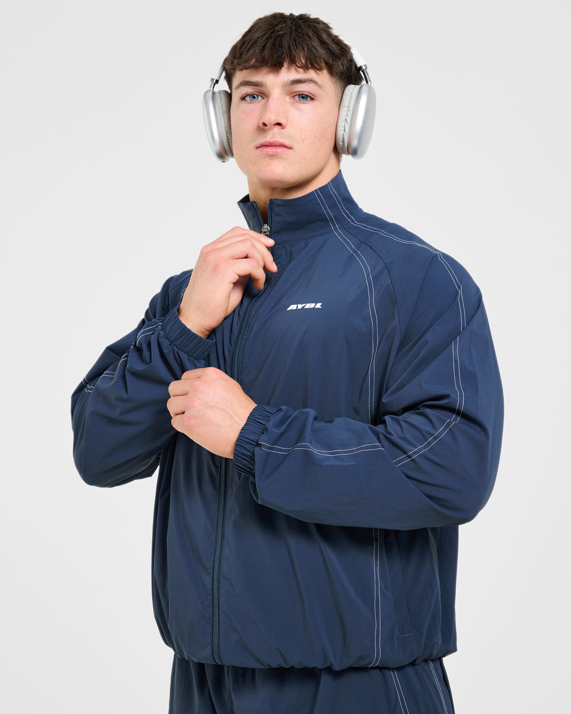 ブルゾン 20AW NEIGHBORHOOD TRACK-B / E-JKT NAVY Sold Out Immediately】 NEIGHBORHOOD Navy Track Jacket XL