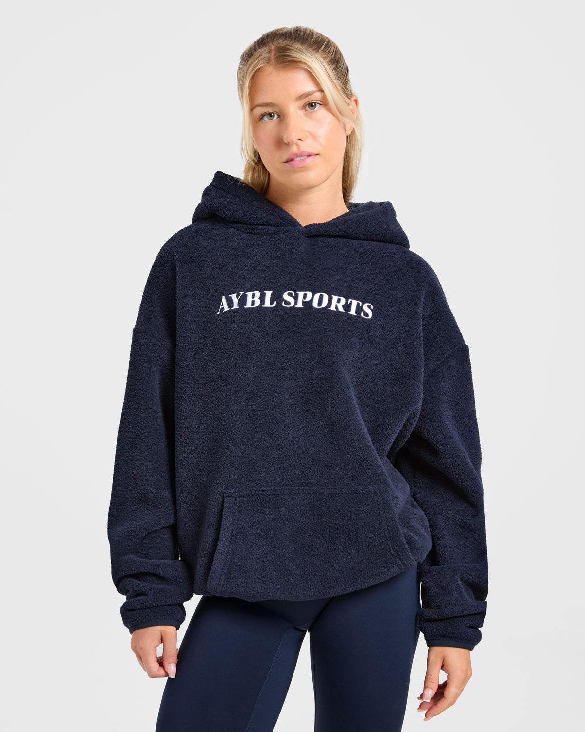AYBL Sports Oversized Fleece Hoodie - Navy