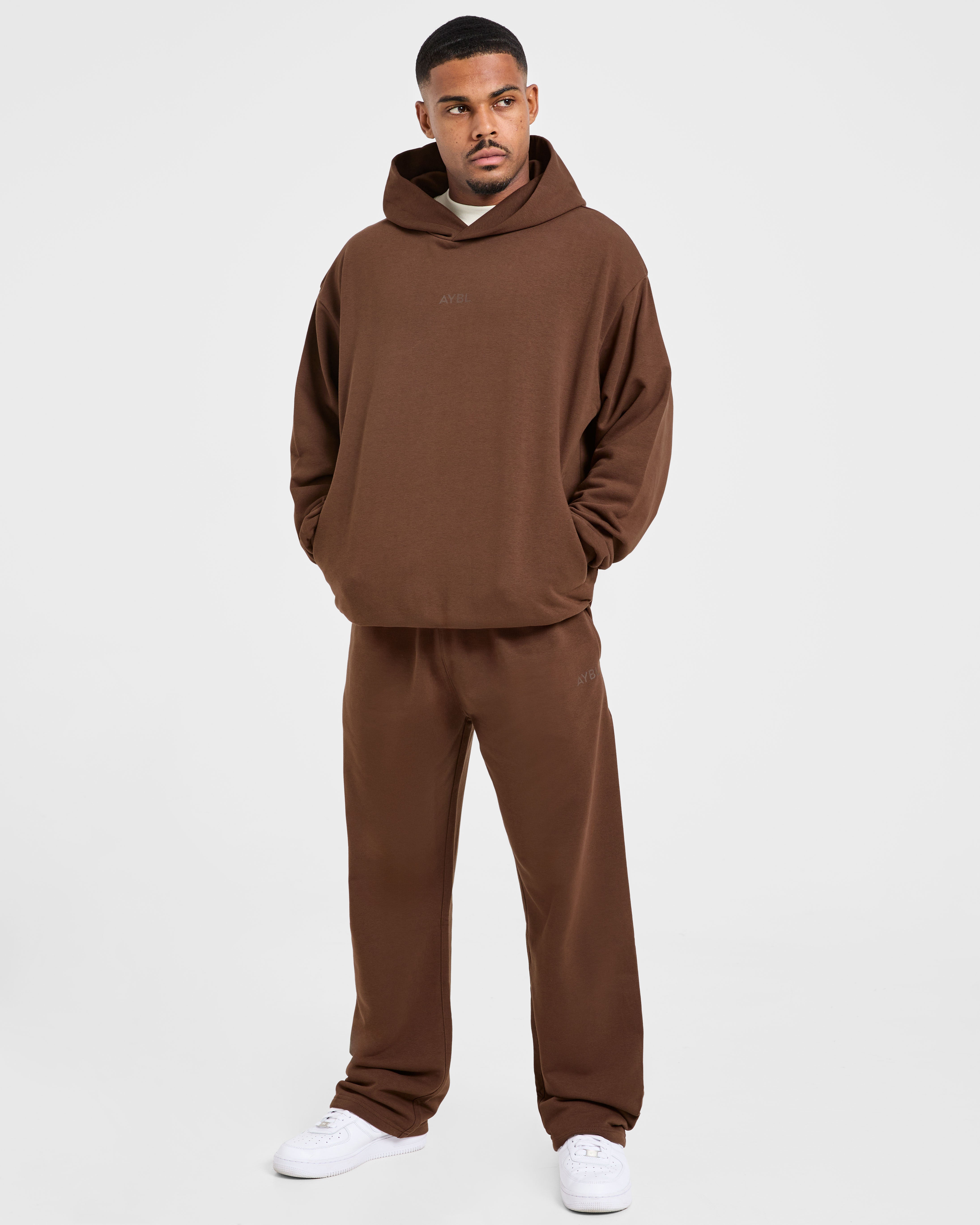 Craft Oversized Straight Leg Joggers - Brown