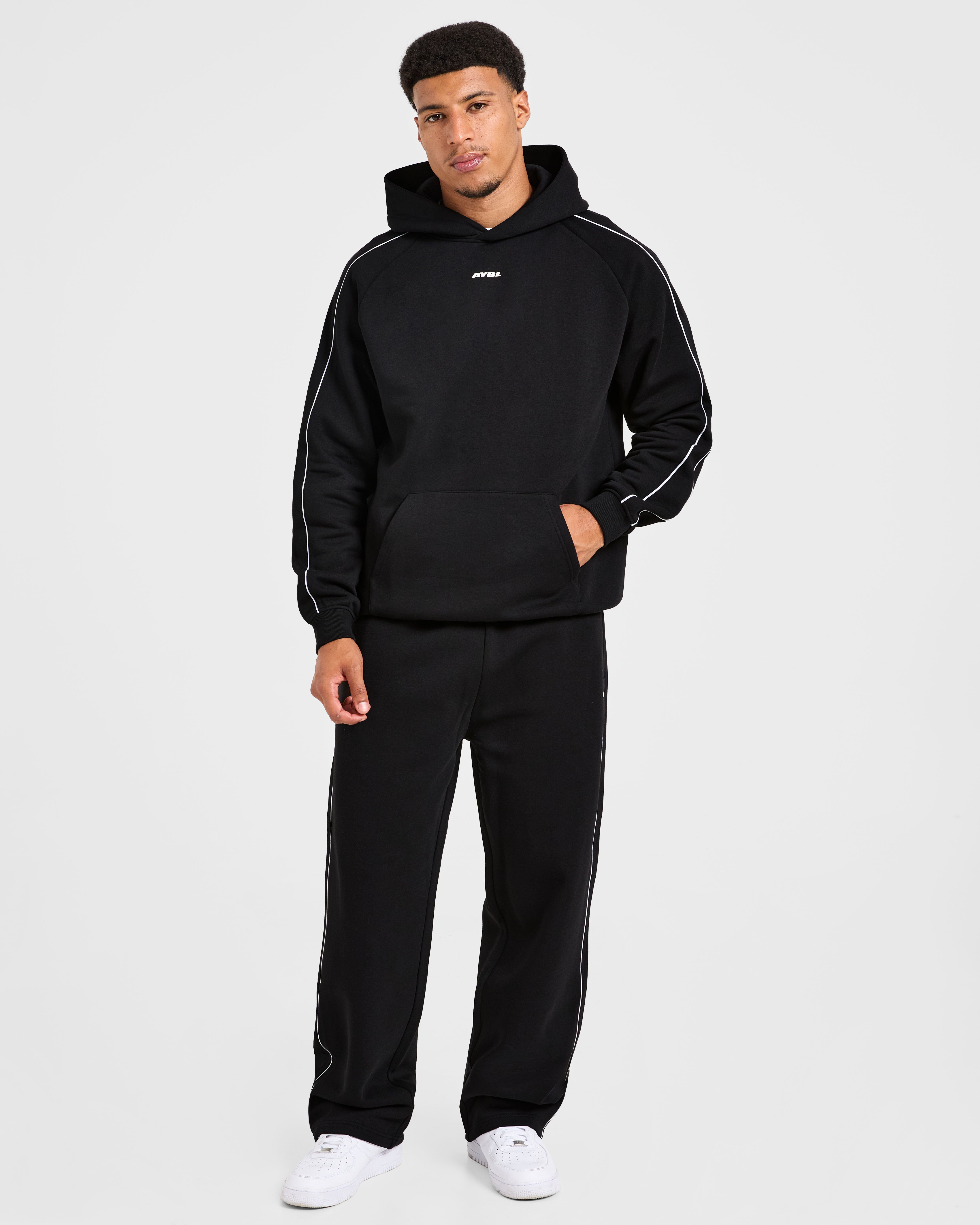 Restore Oversized Straight Leg Joggers - Black