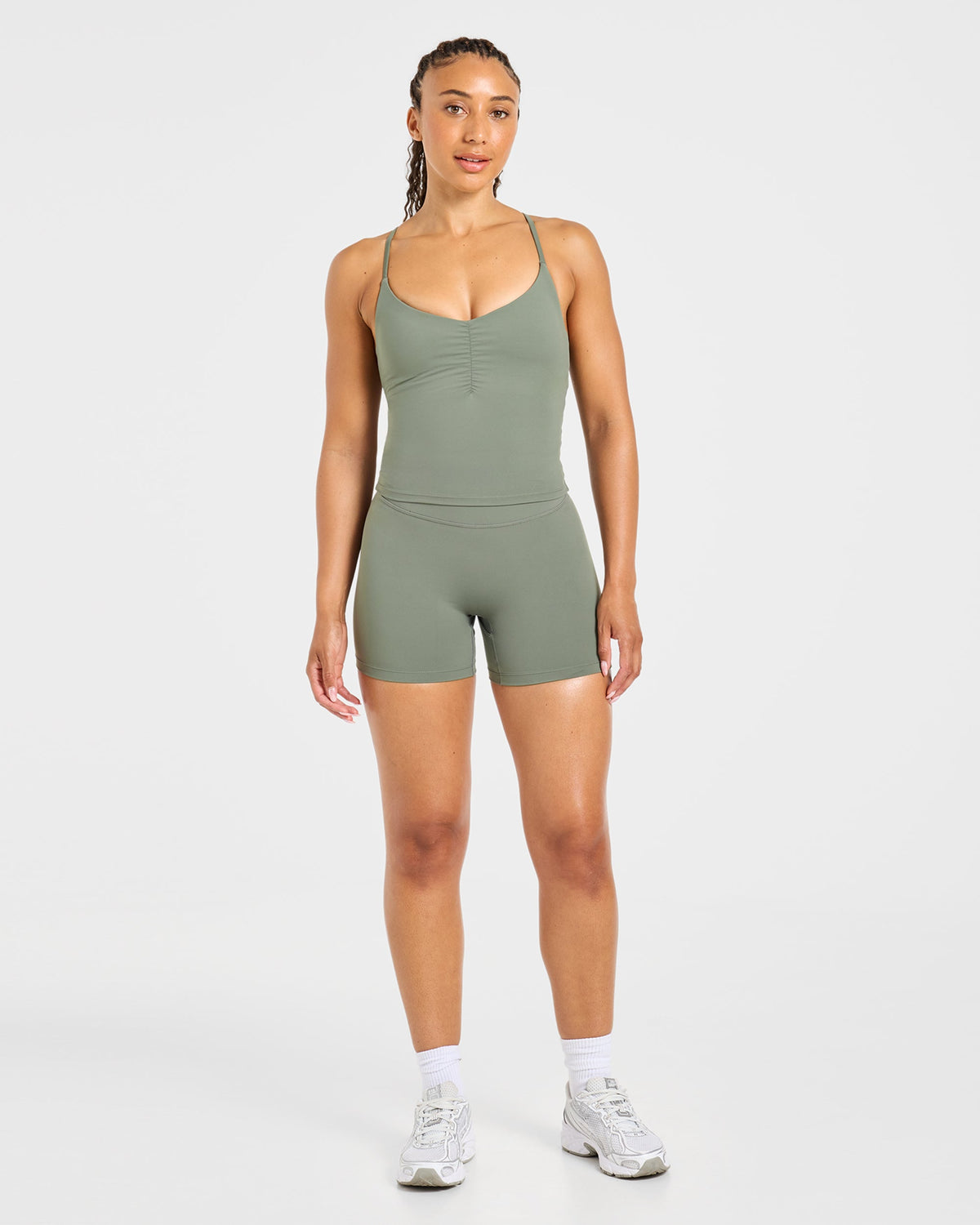Physique Tank Top - Muted Khaki