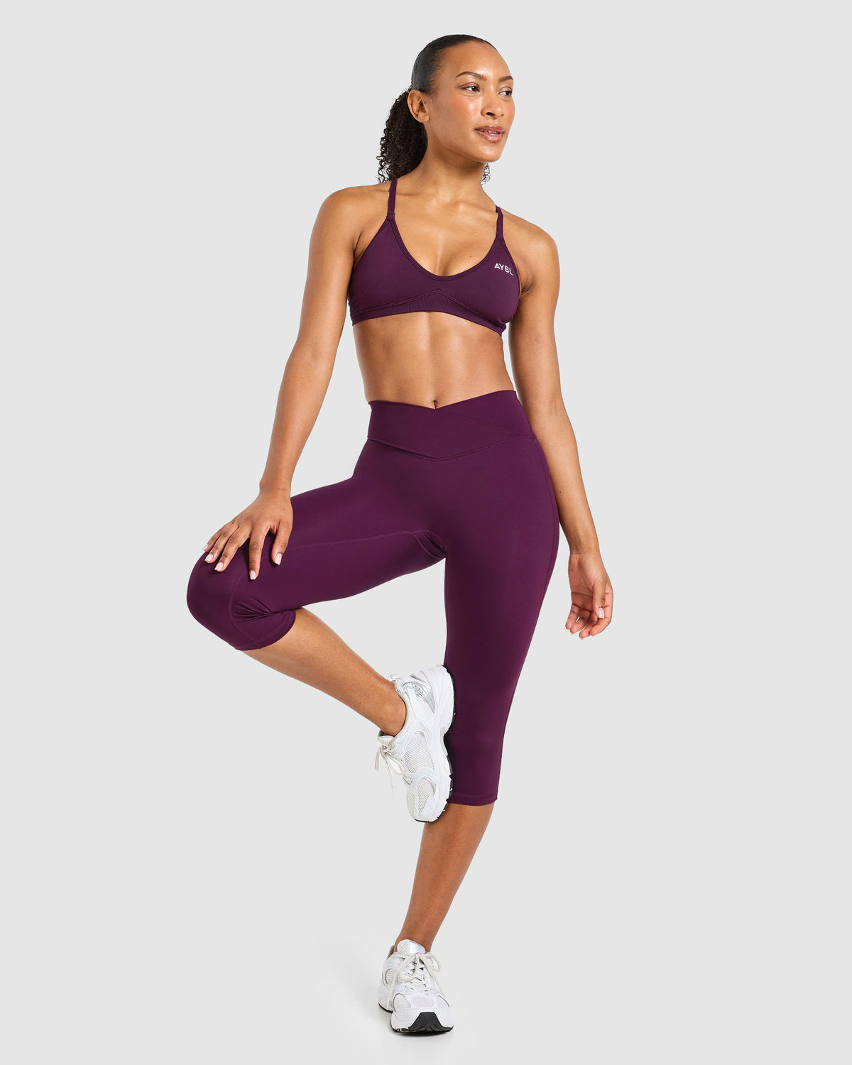 Sculpt Wrap Capri - Plum