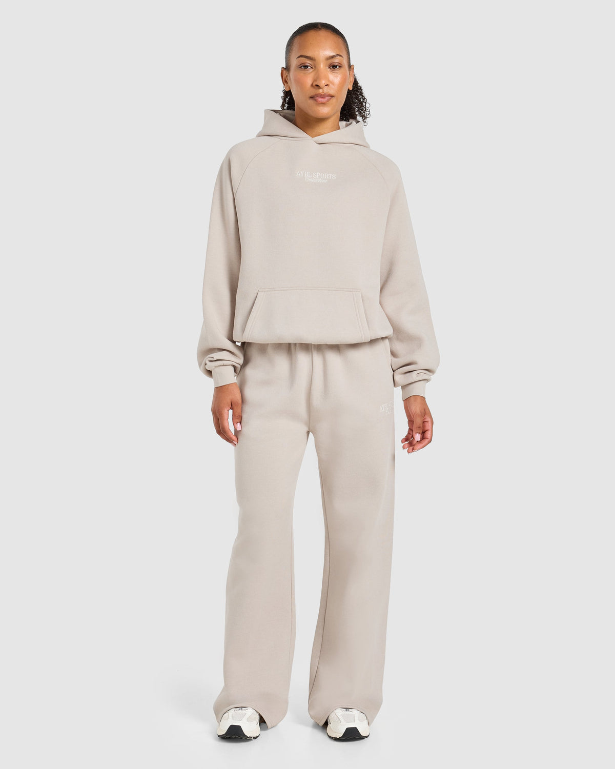 Sports Collective Oversized Hoodie - Hazelnut