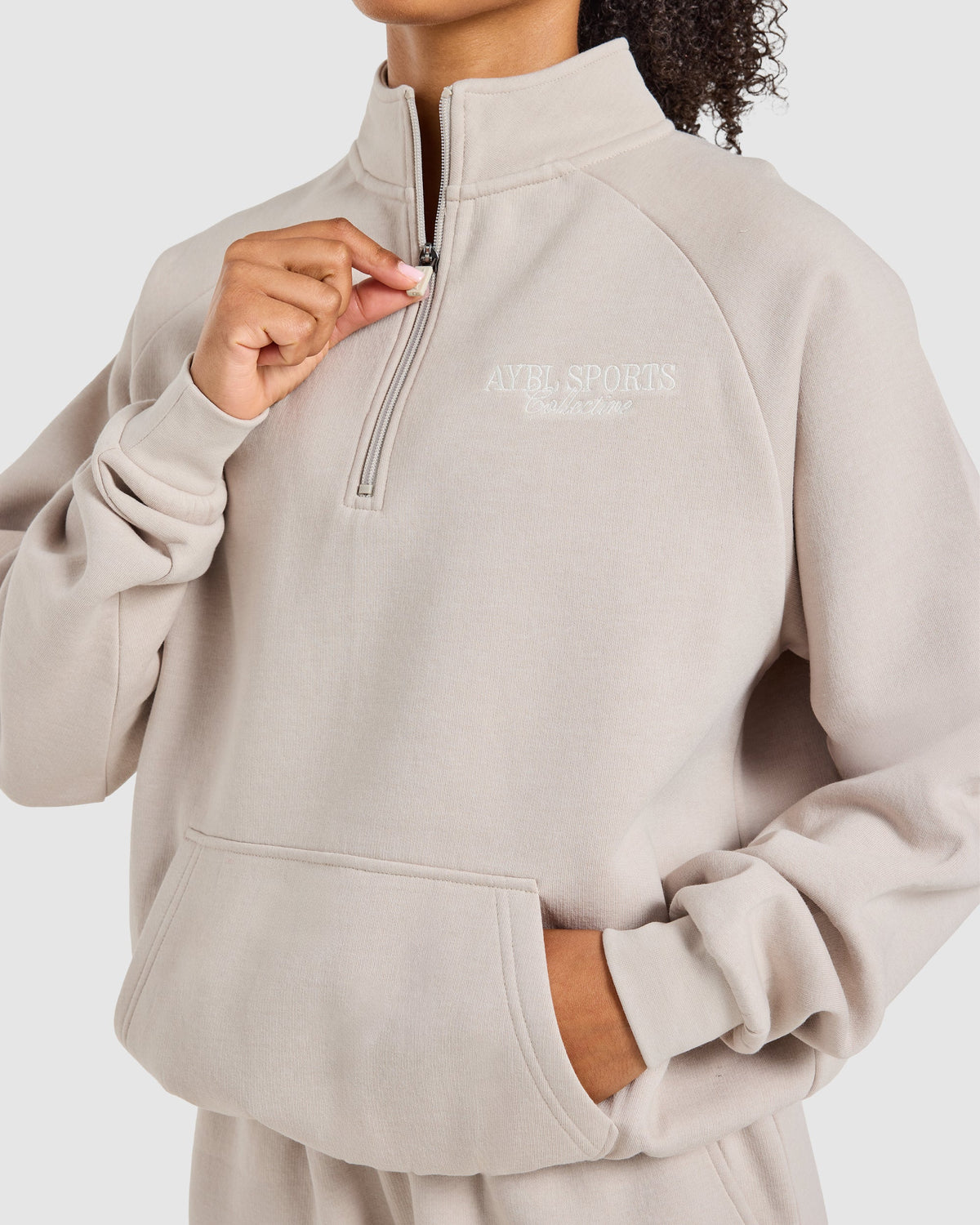 Sports Collective Oversized 1/4 Zip Pullover - Hazelnut