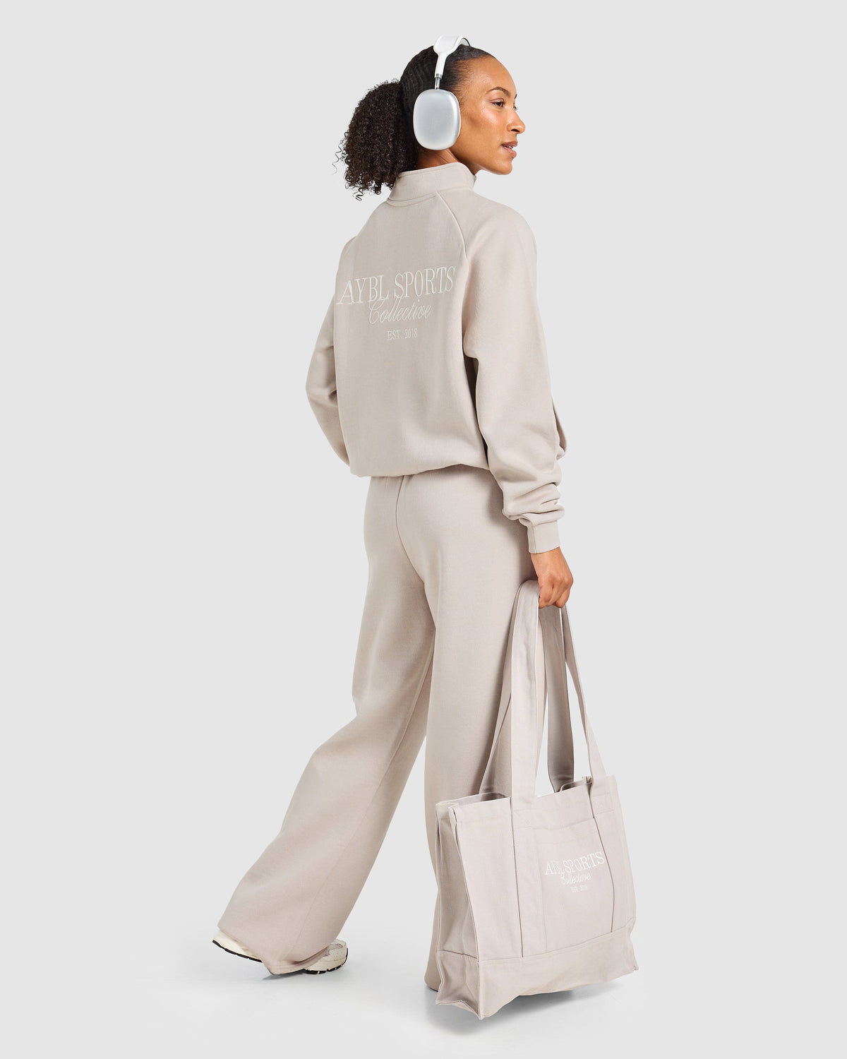 Sports Collective Oversized 1/4 Zip Pullover - Hazelnut