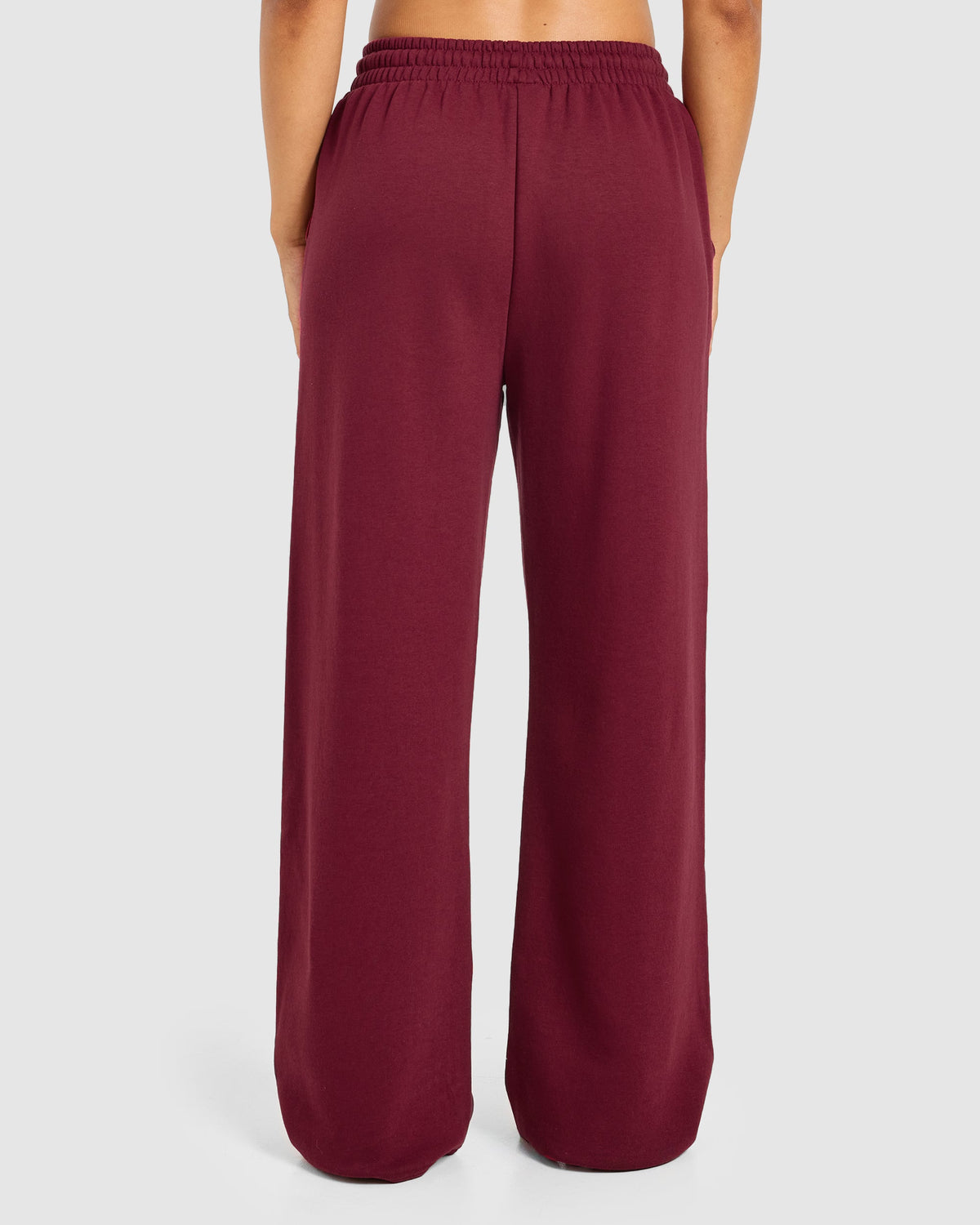 Sports Collective Oversized Straight Leg Joggers - Burgundy