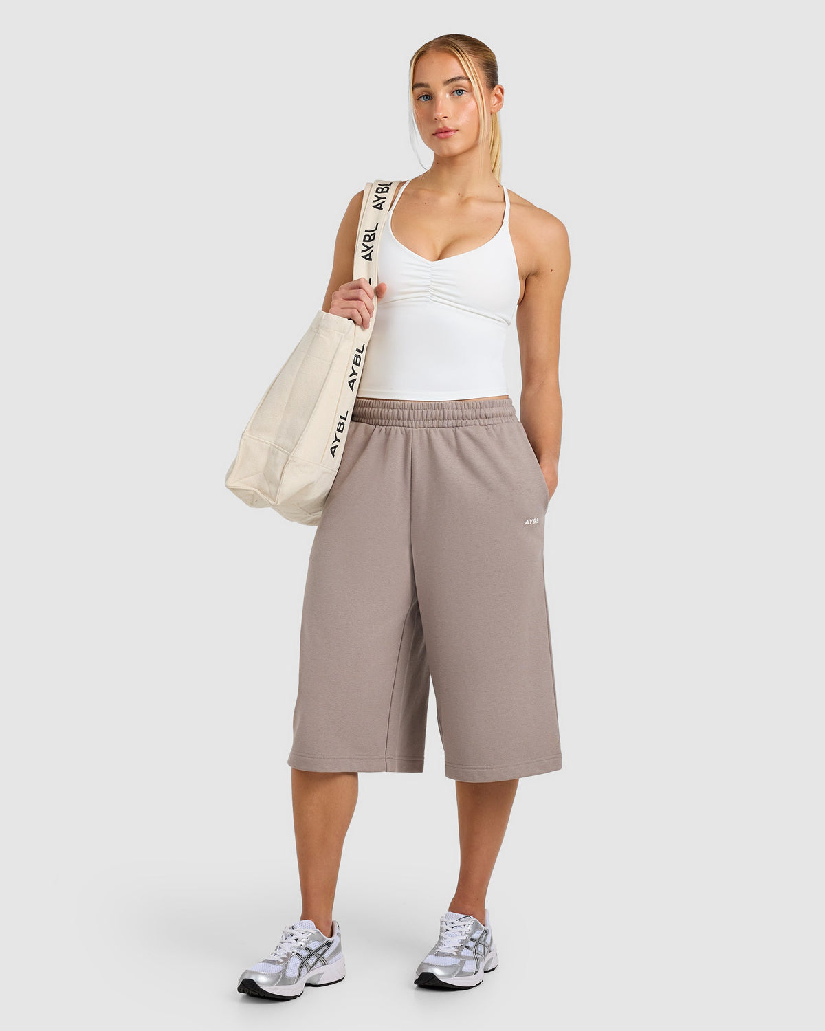 Oversized Jorts - Mocha