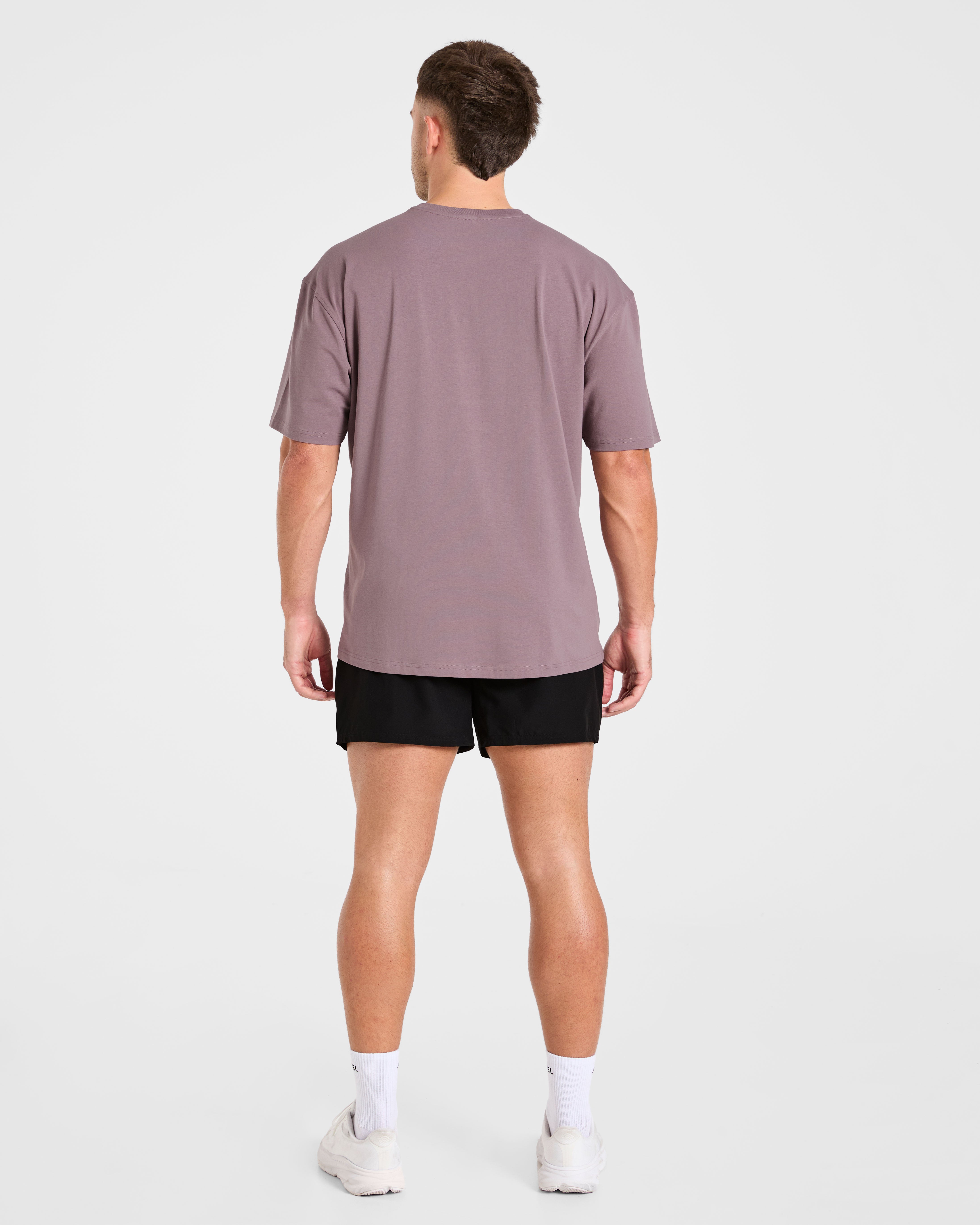 Force Oversized T Shirt - Heavy Purple