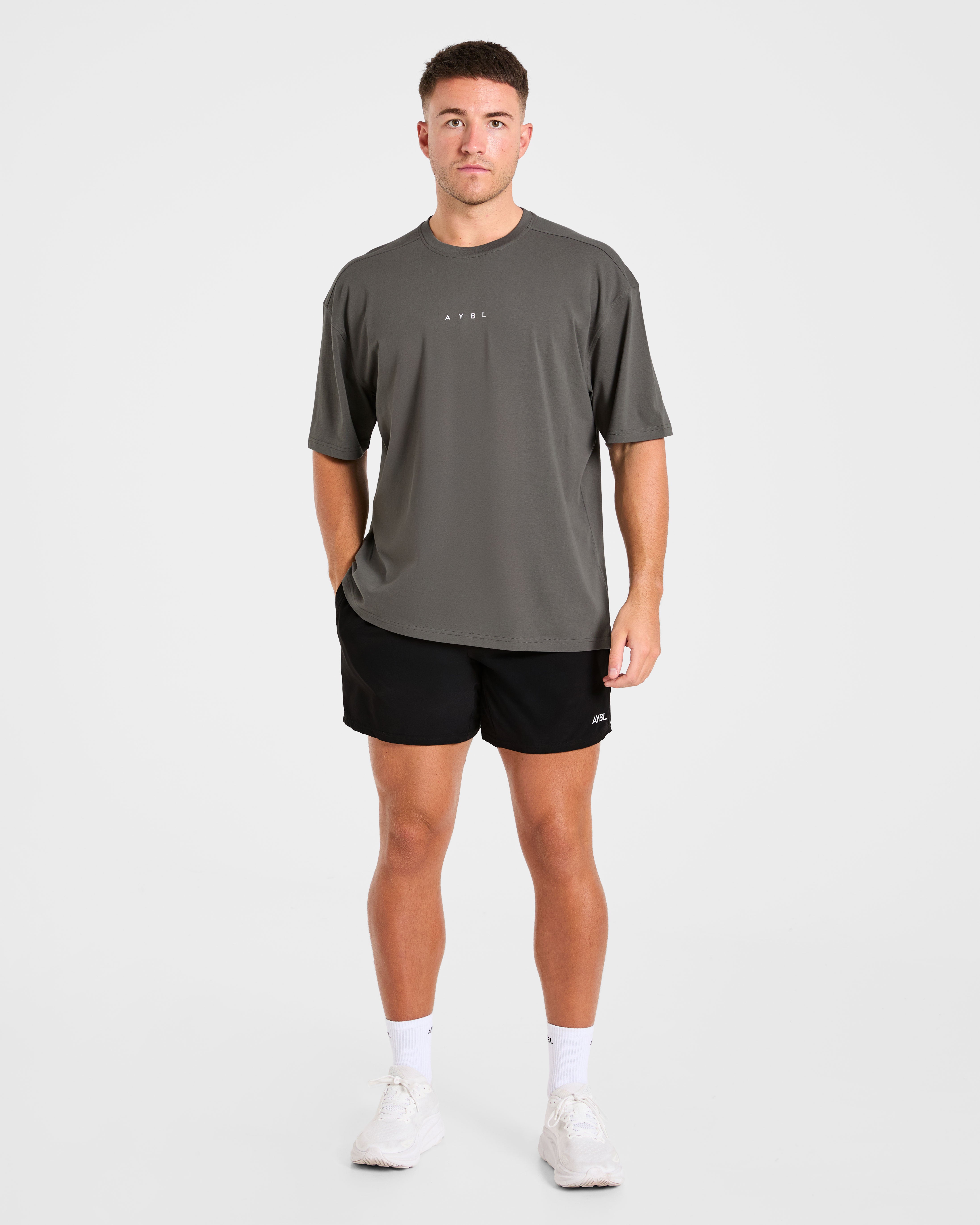 Force Oversized T Shirt - Charcoal
