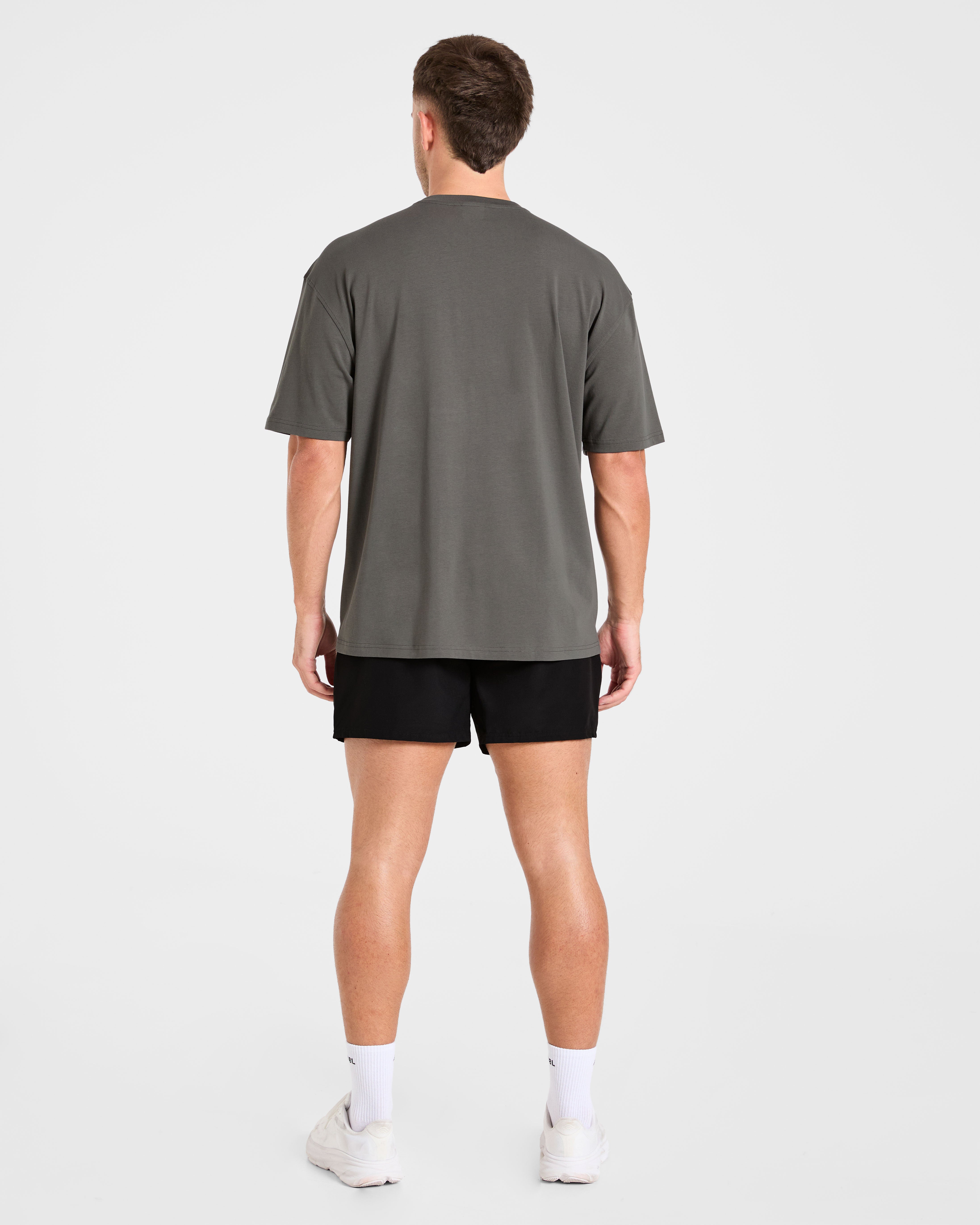 Force Oversized T Shirt - Charcoal
