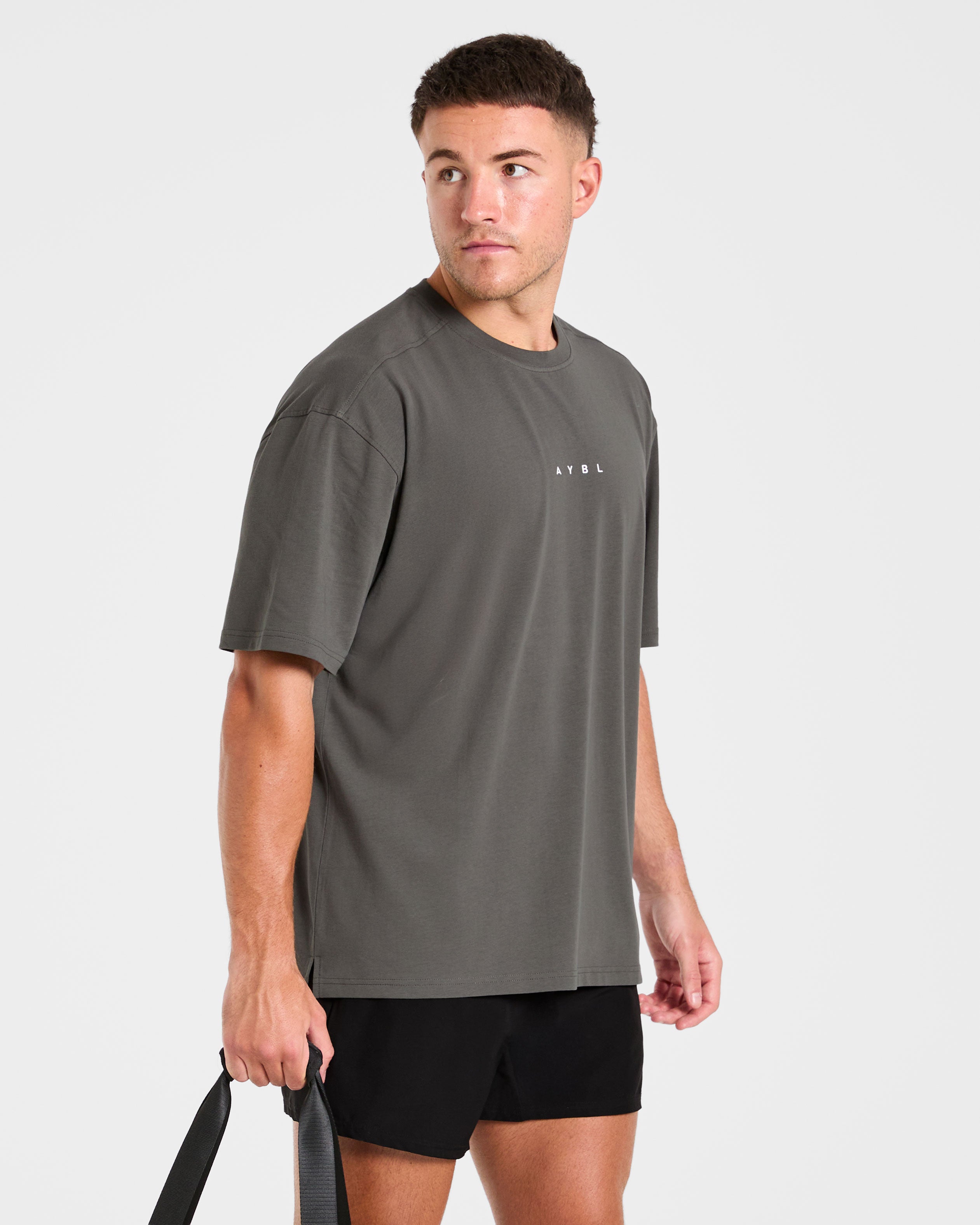 Force Oversized T Shirt - Charcoal