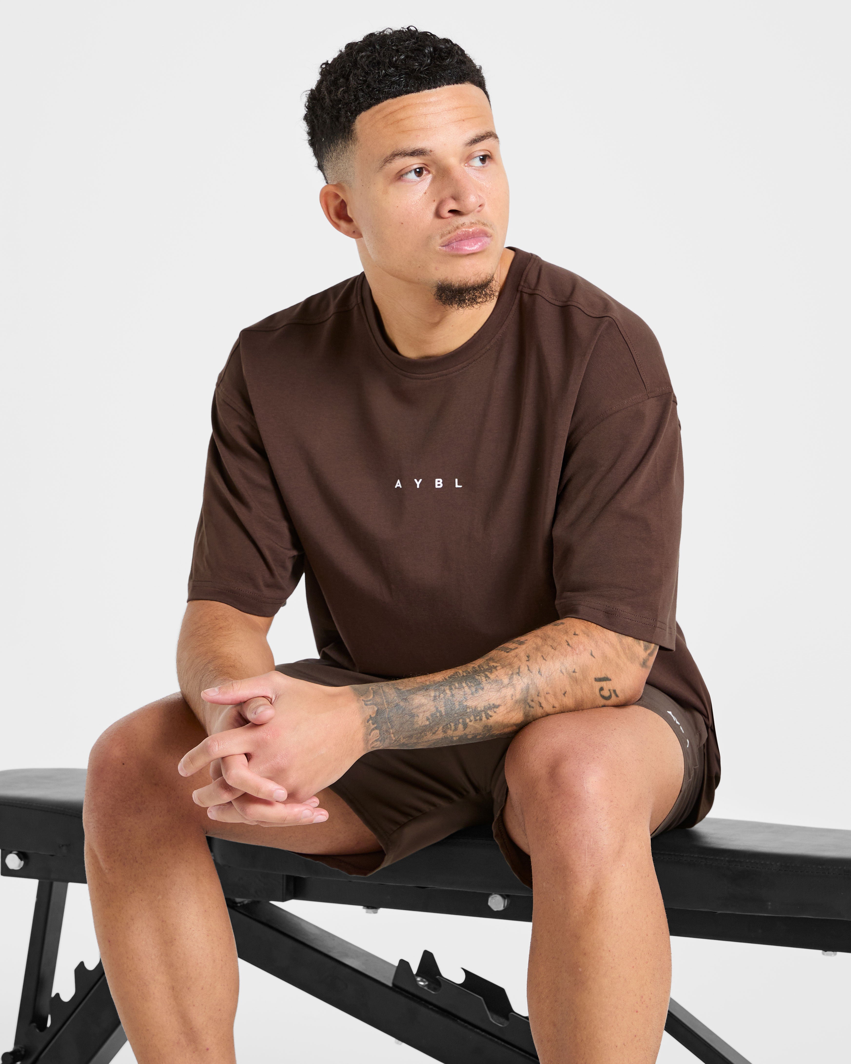 Force Oversized T Shirt - Brown