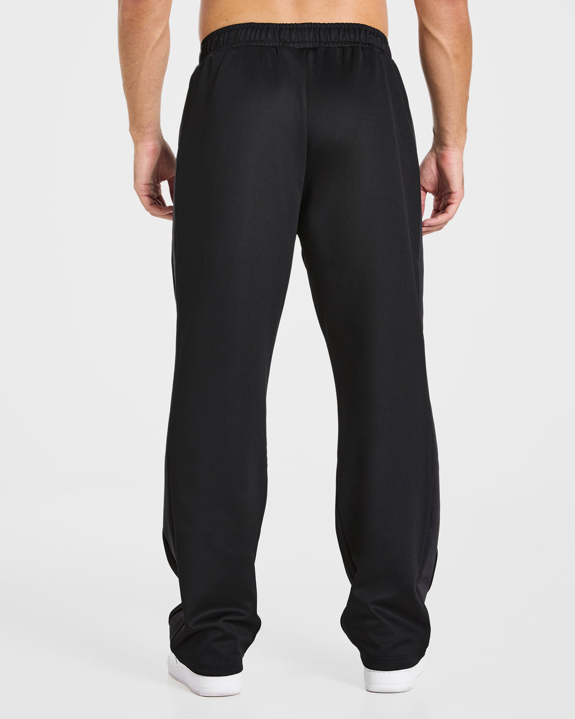 Classic Track Straight Leg Joggers - Black/Charcoal