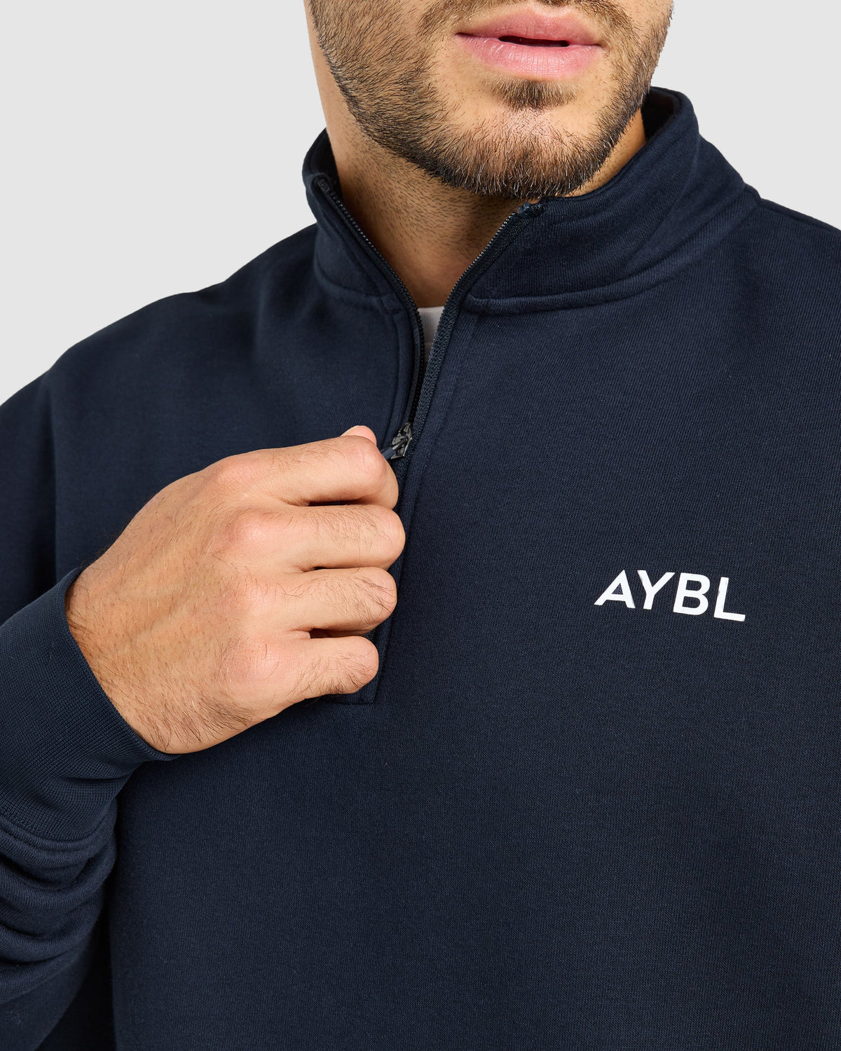 Essential Oversized 1/4 Zip Pullover - Navy