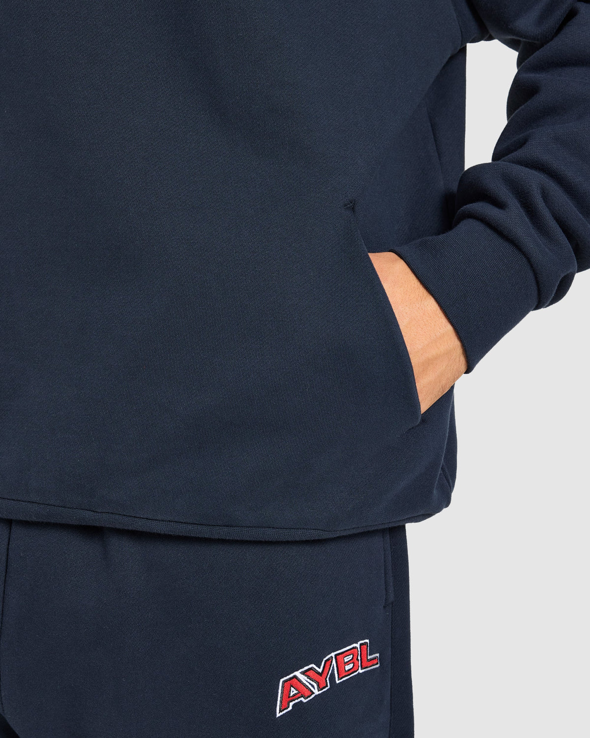 AYBL Society Oversized Hoodie - Navy