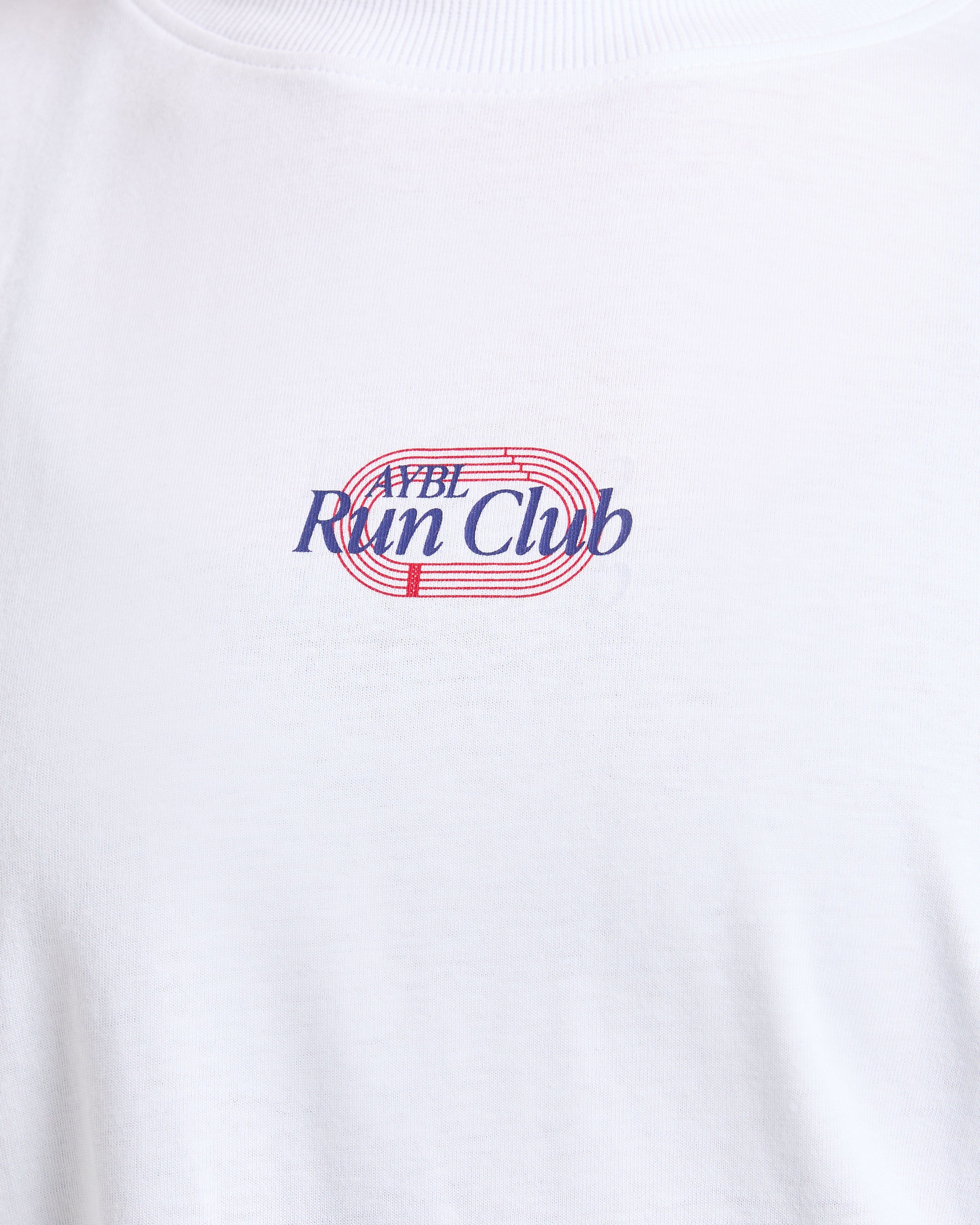 Run Club Oversized  T Shirt - White