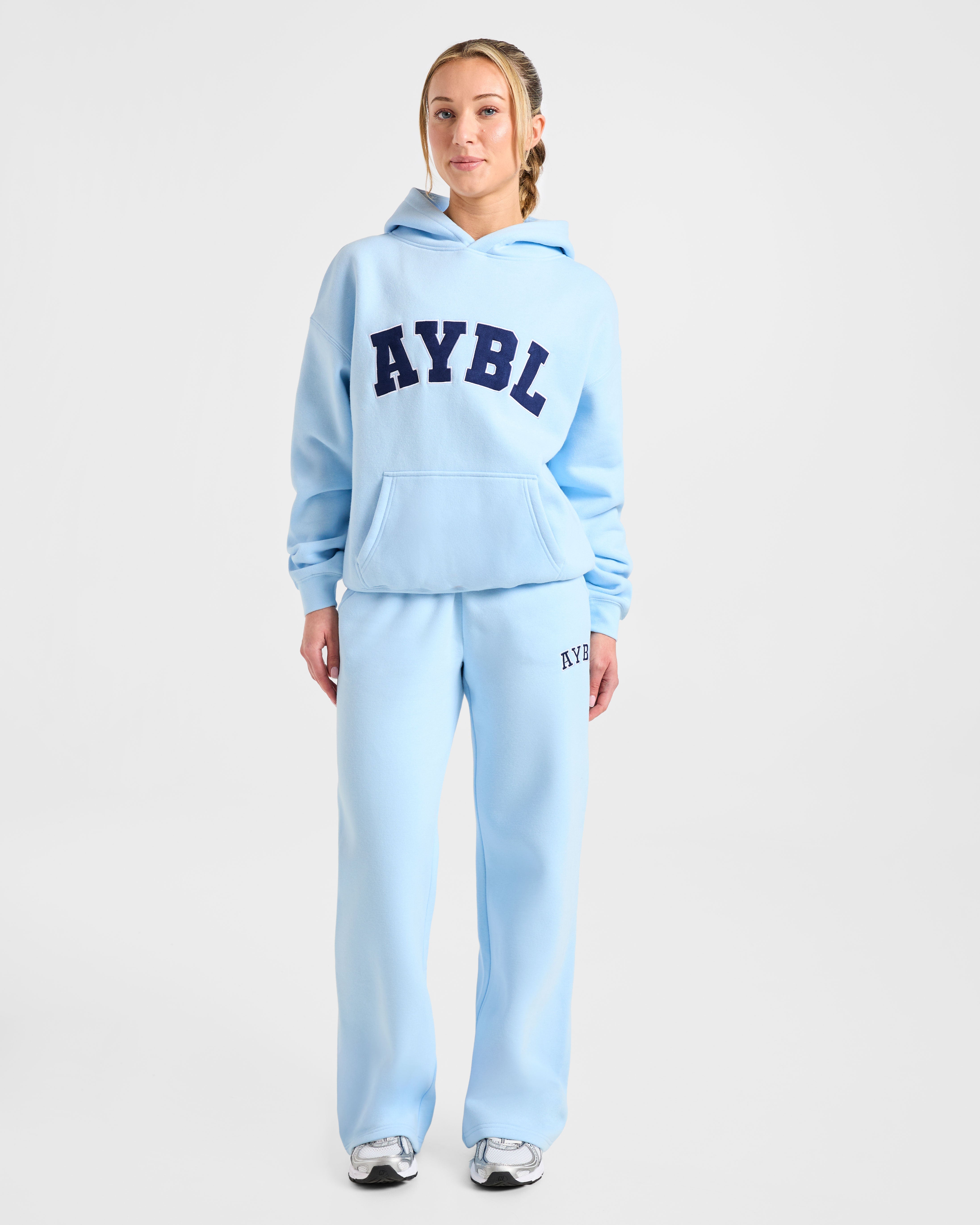 Varsity 2.0 Oversized Straight Leg Joggers - Blue/Navy