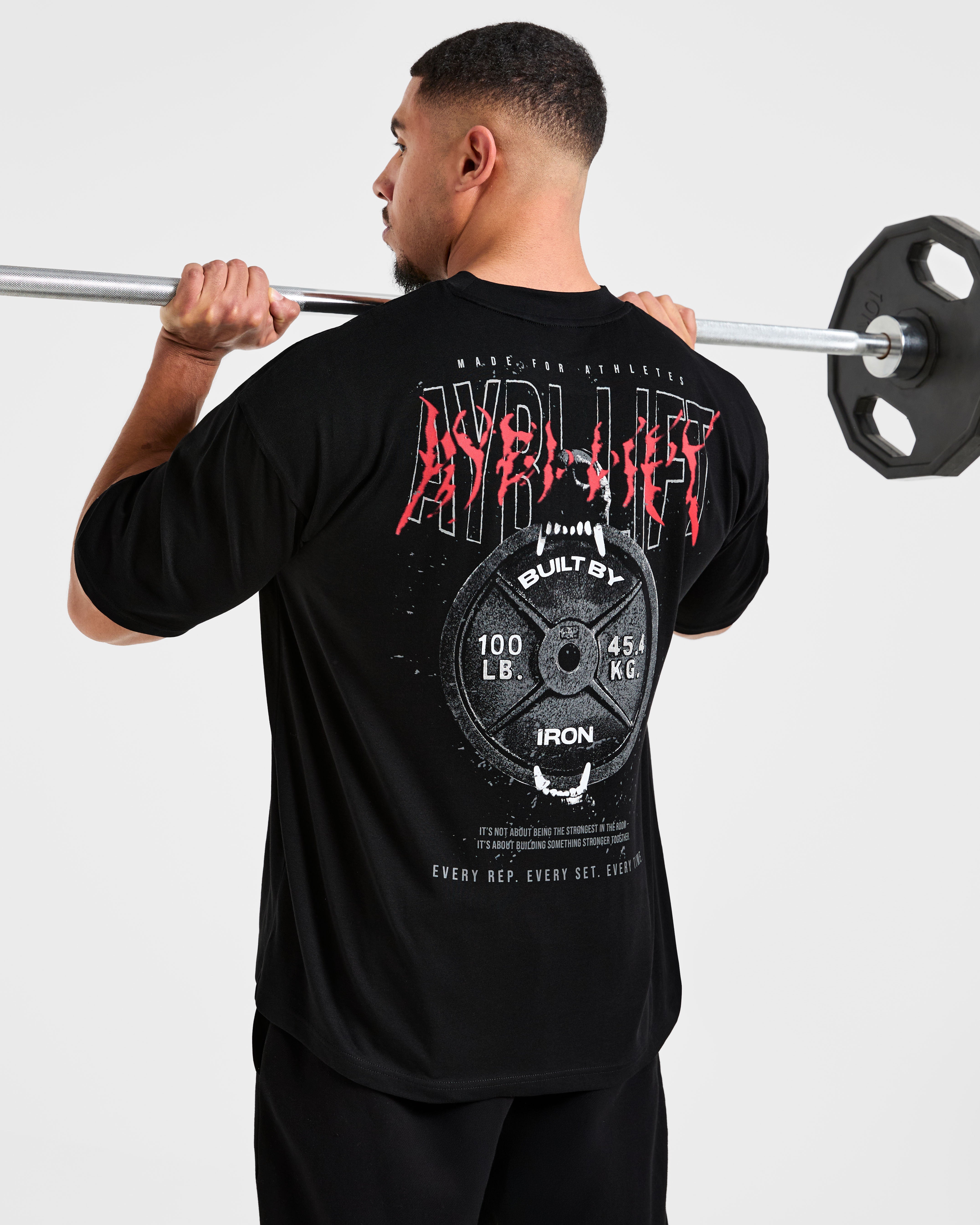 Doberman Strength Oversized T Shirt - Black/Red
