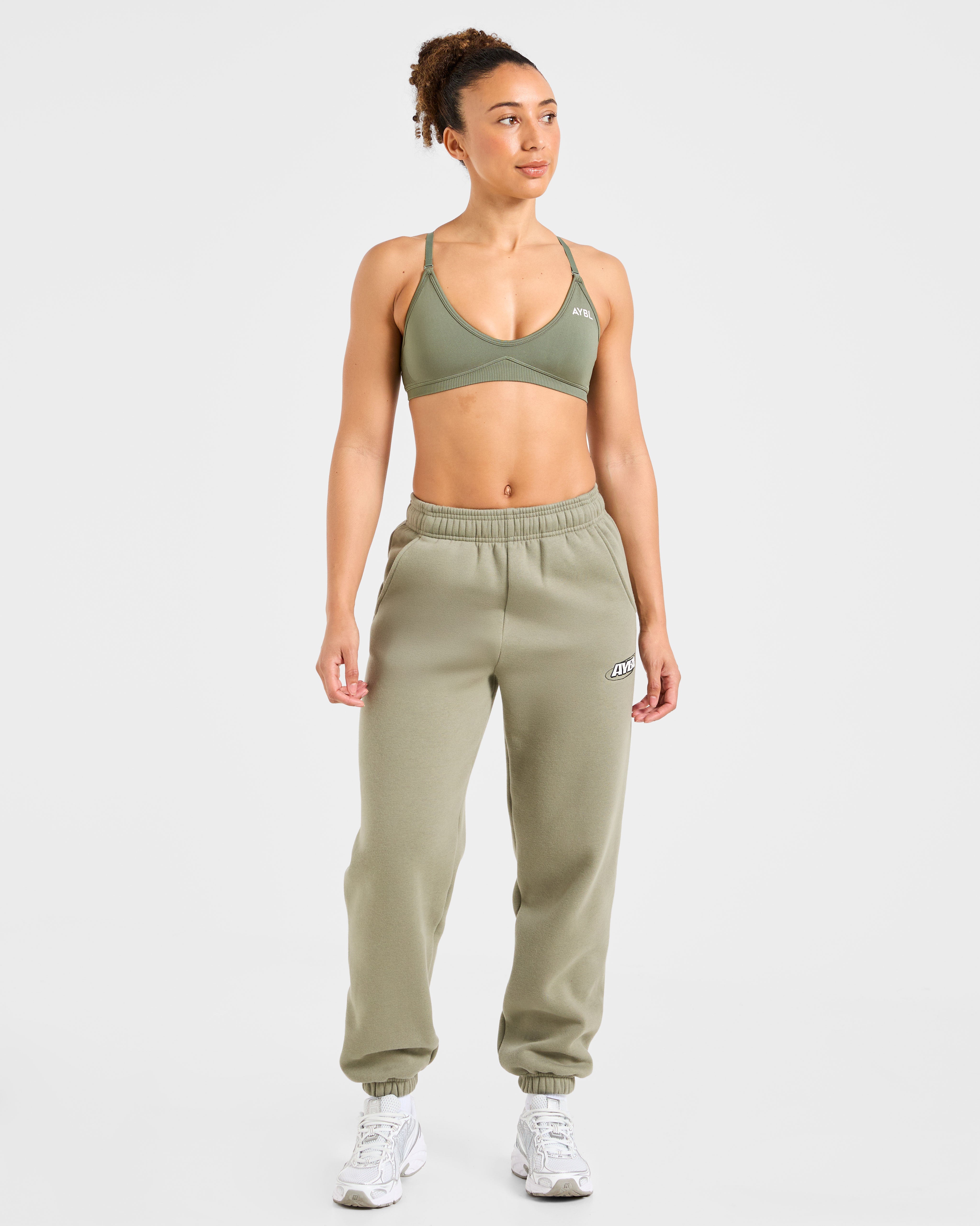 Sports Essentials Oversized Joggers - Muted Olive