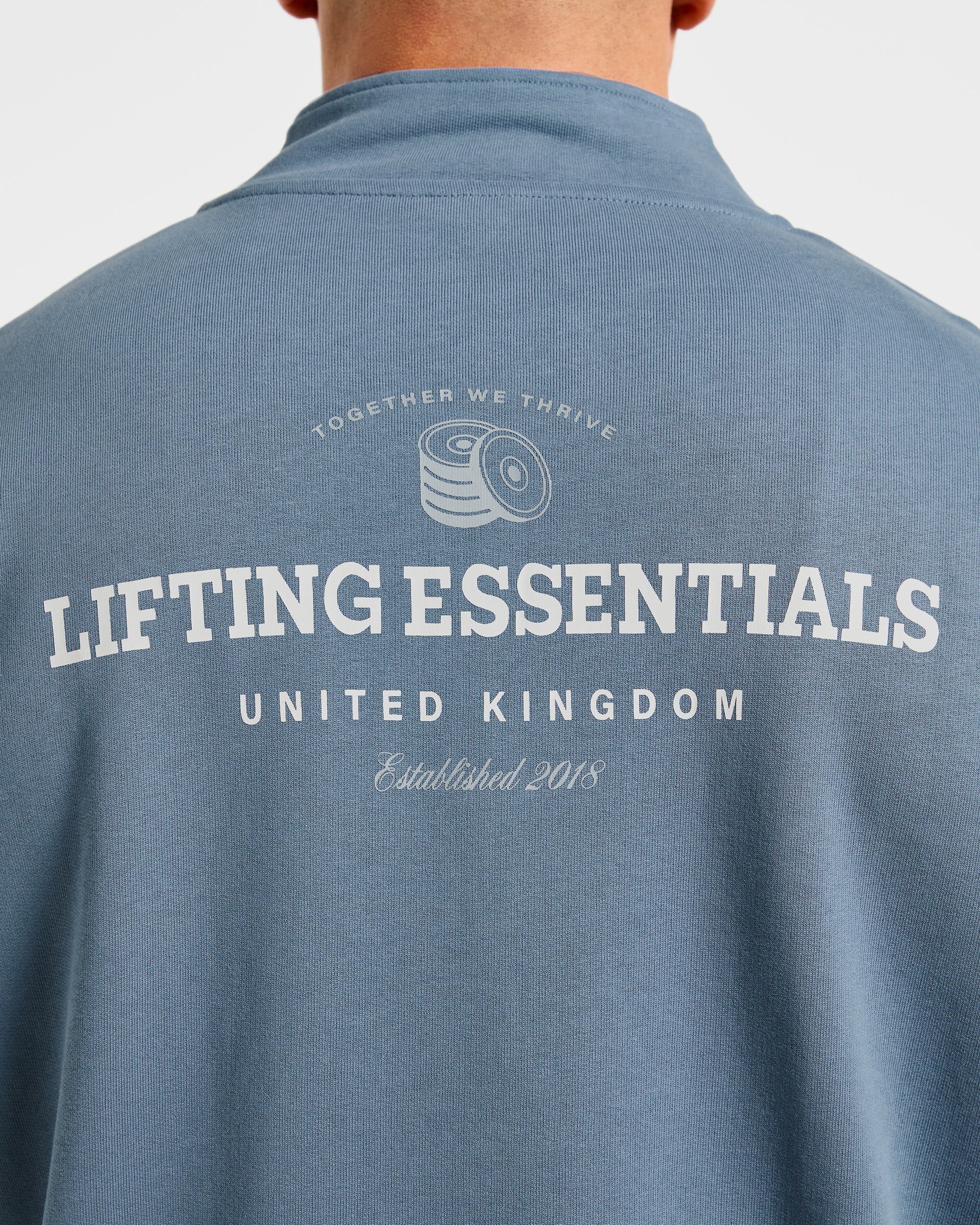 Apex Lifting Essentials 1/4 Zip Pullover - Titanium Blue